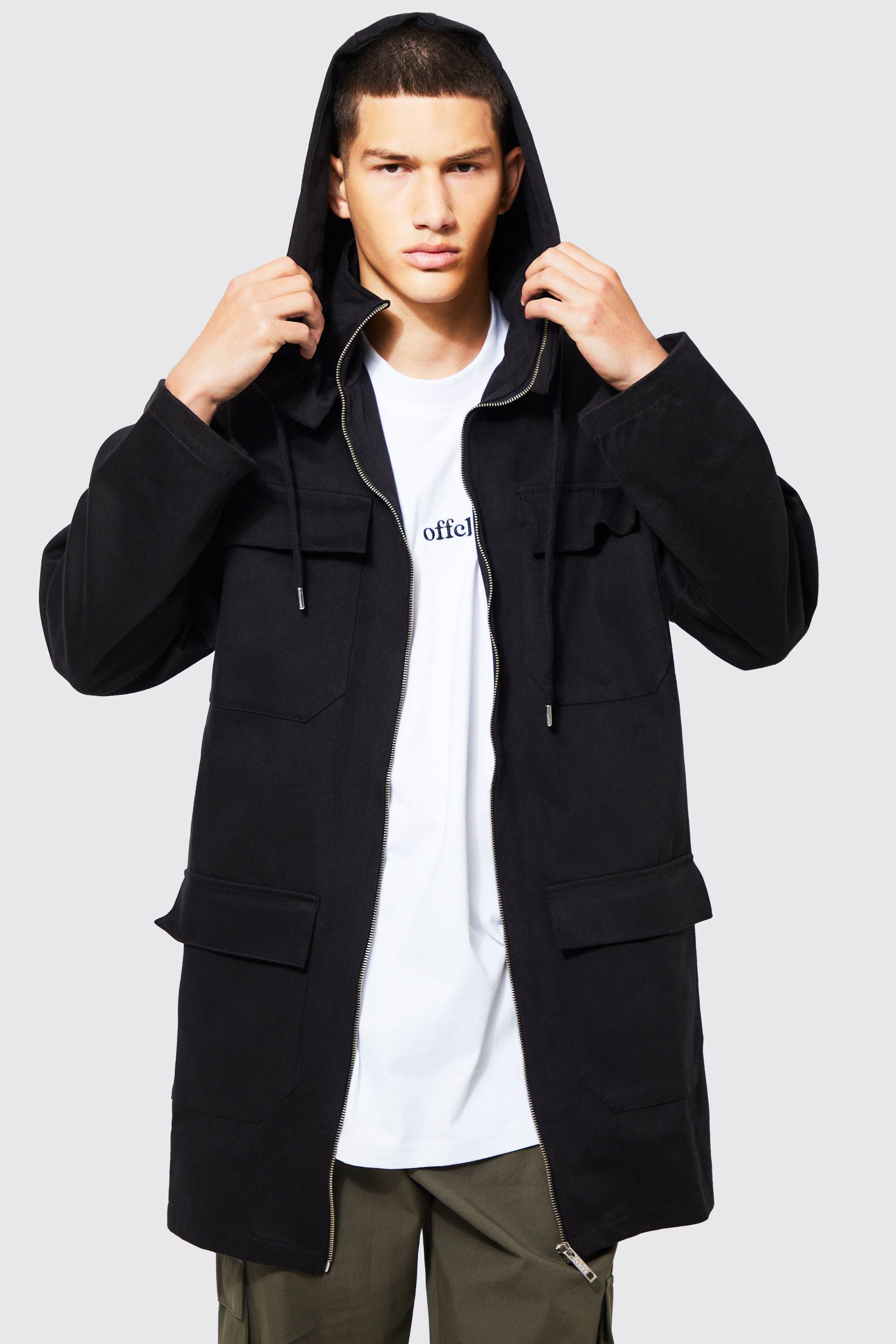 Boohoo man clearance parka