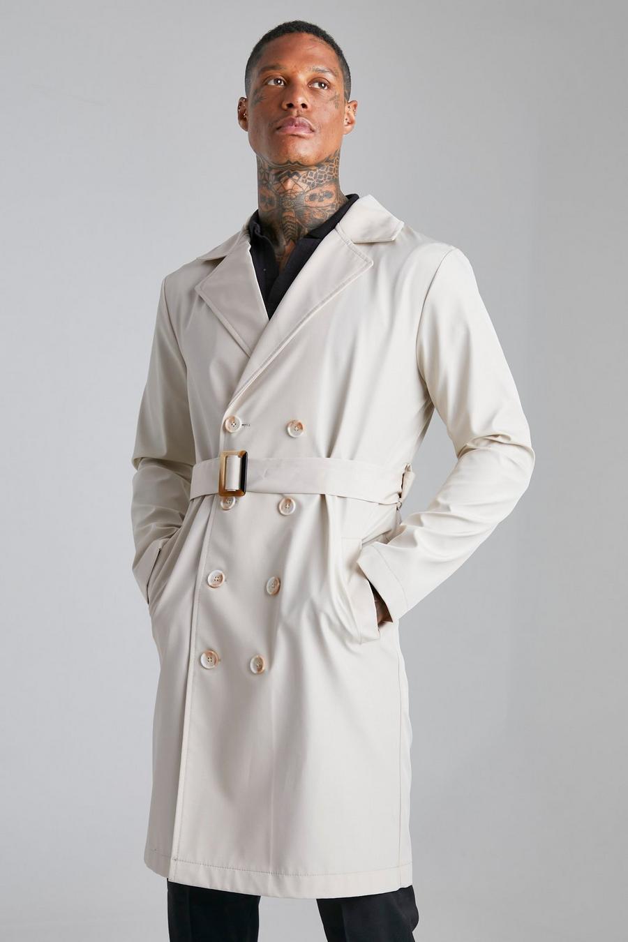 Stone Smart Double Breasted Trench Coat image number 1