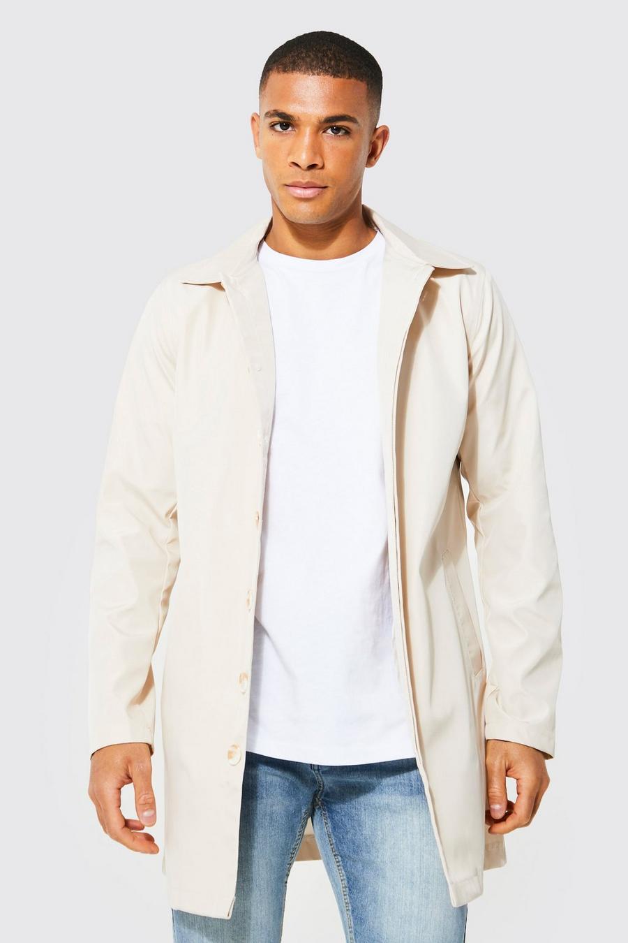 Stone Smart Single Breasted Trench Mac image number 1