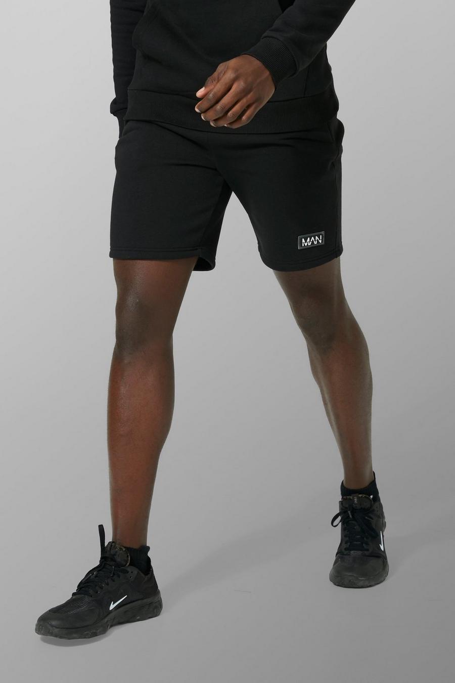 Black noir Man Active Shorts