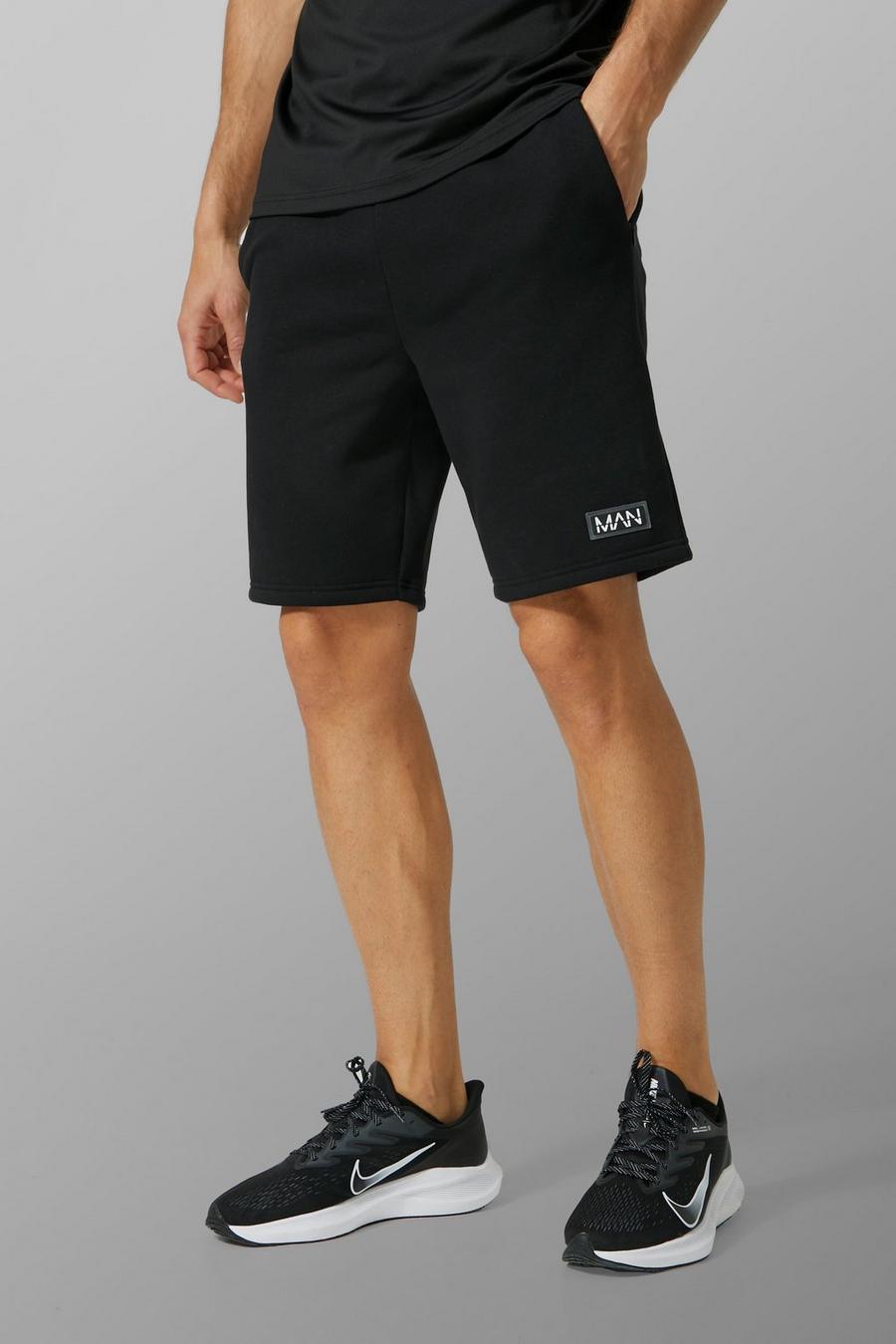 Tall Man Active Trainings-Shorts, Black schwarz