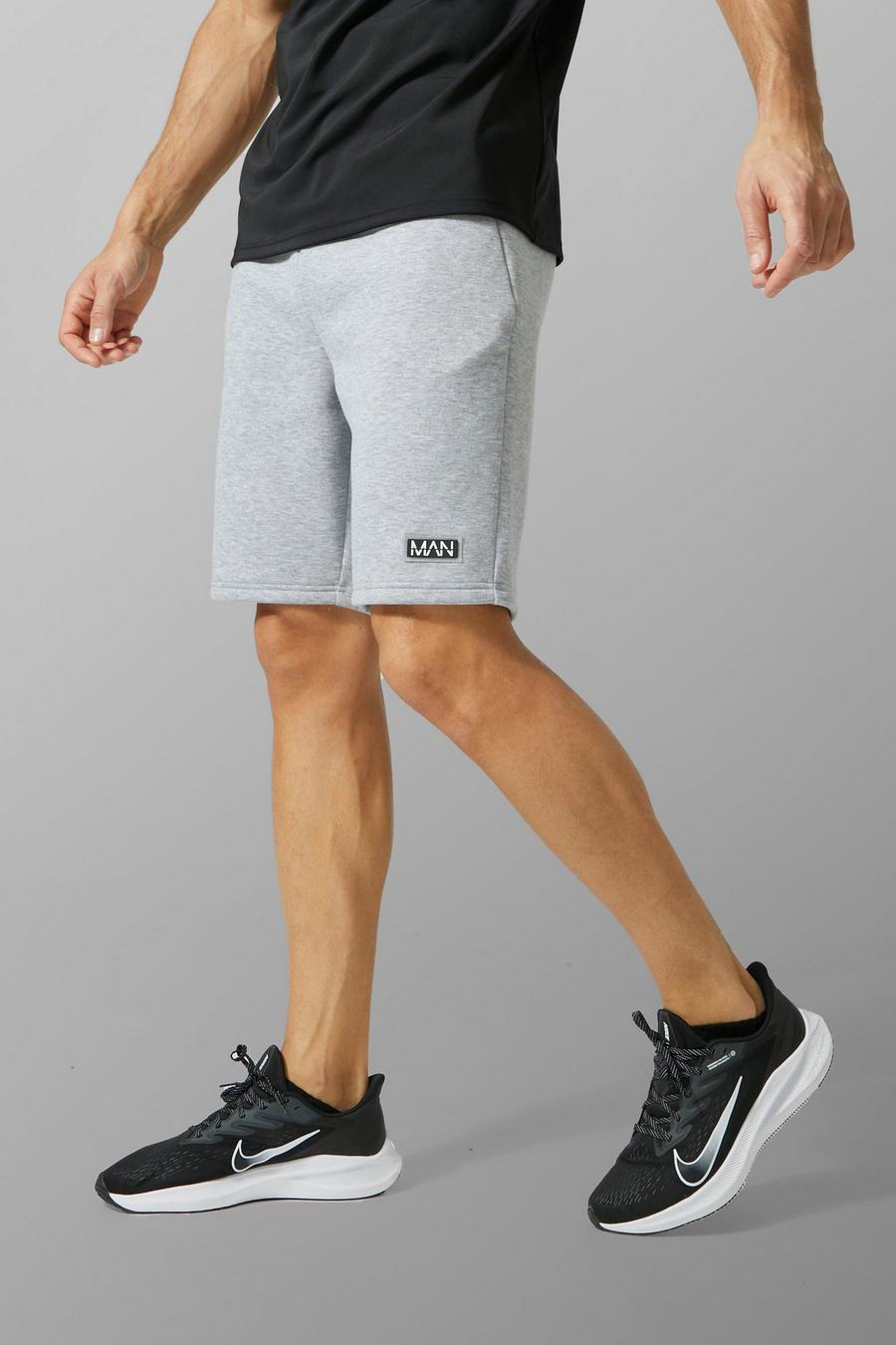 Grey marl Tall Man Active Training Shorts image number 1