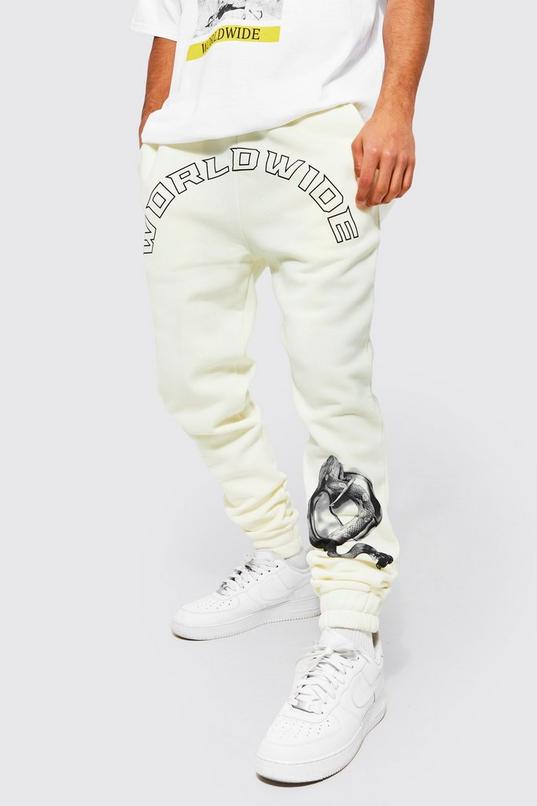 Regular Fit Floral Worldwide Graphic Joggers