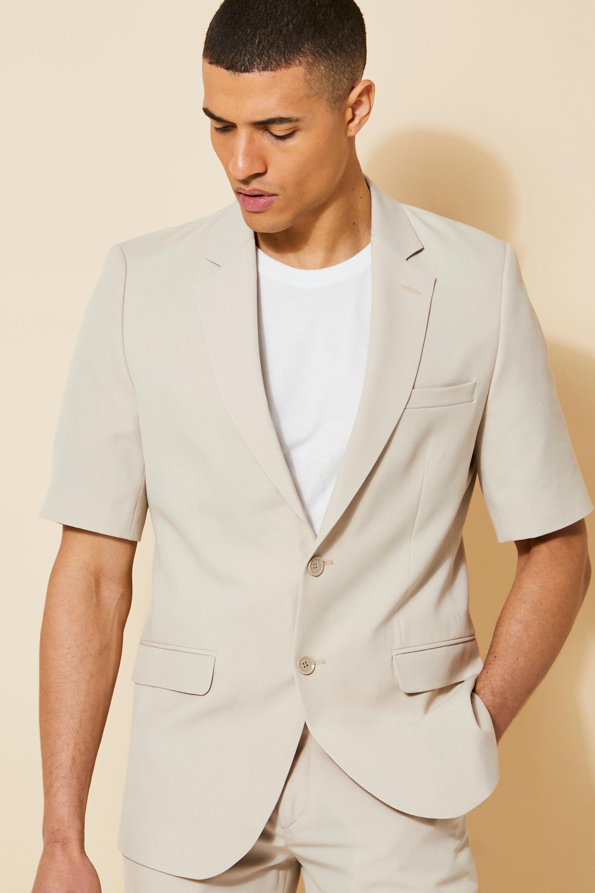 Short Sleeve Slim Suit Jacket