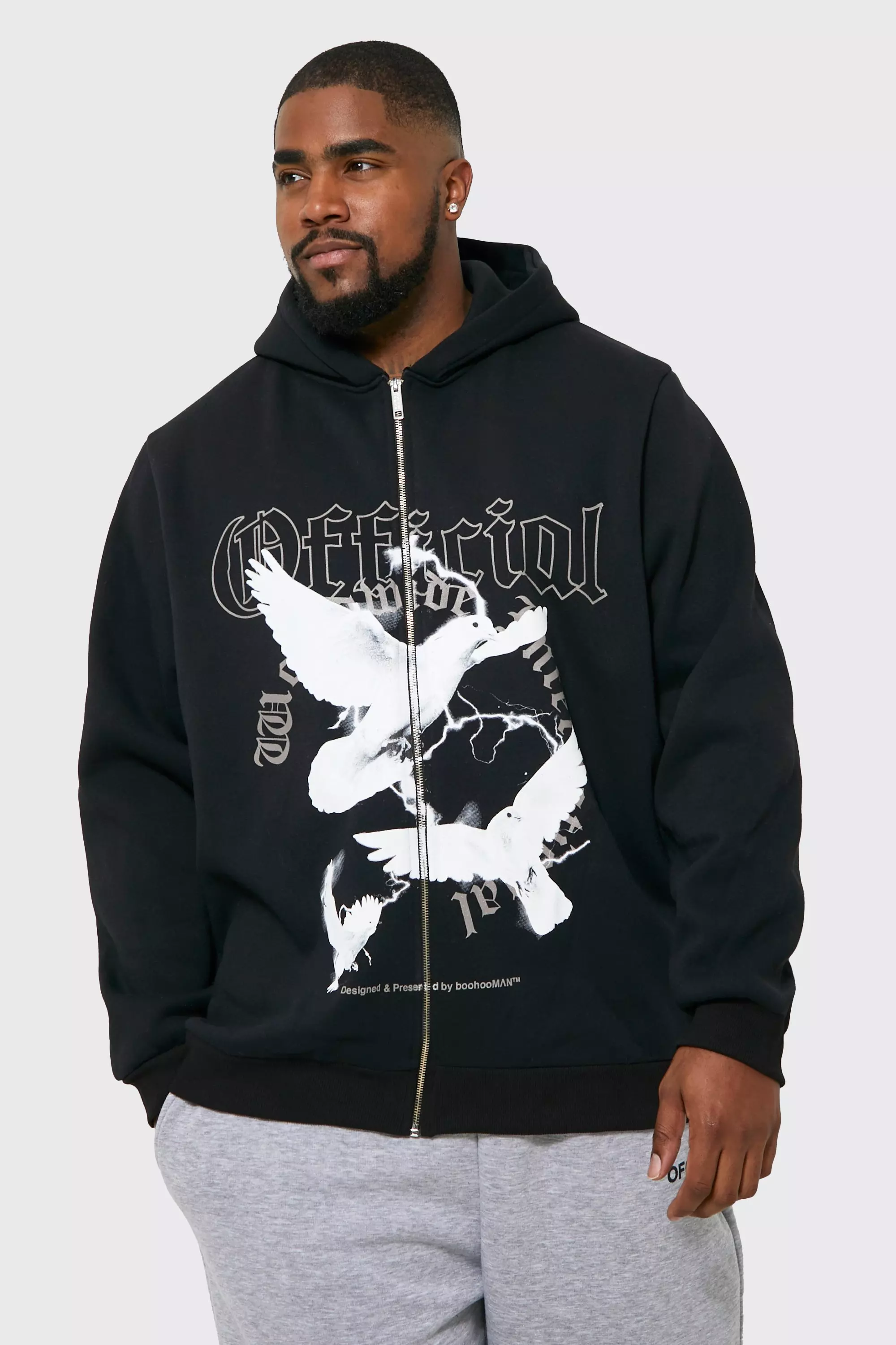 Graphic zip 2024 up hoodie