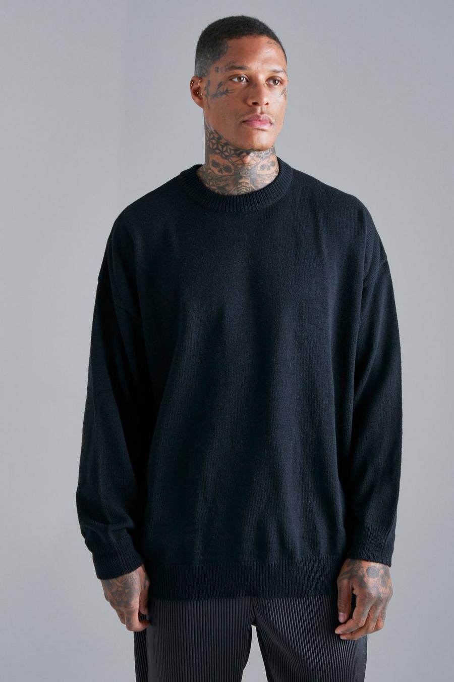 Oversized Crew Neck Chunky Jumper | boohoo CA Oversized Crew Neck Chunky Jumper | boohoo CA