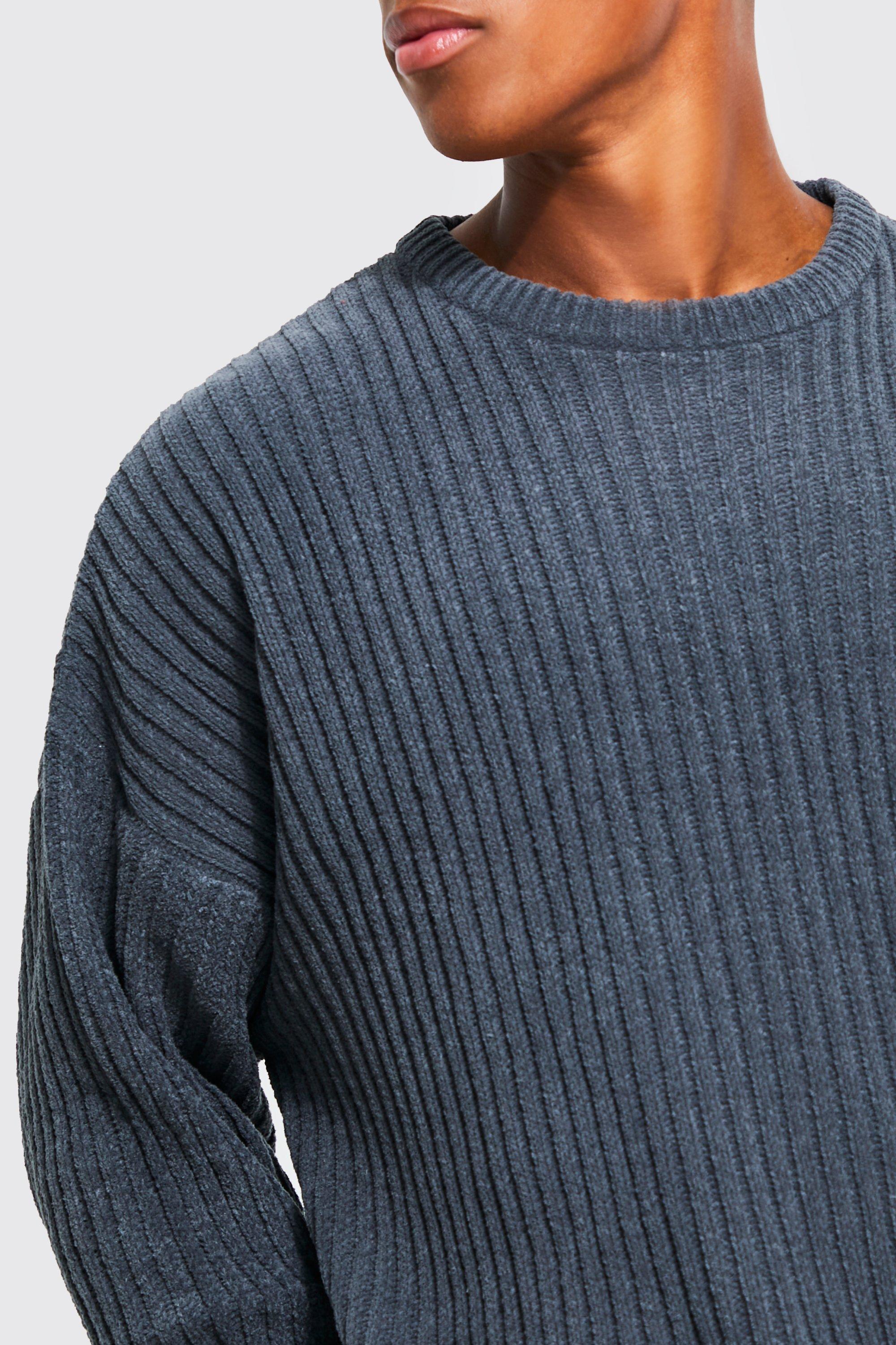 Oversized hot sale ribbed sweater