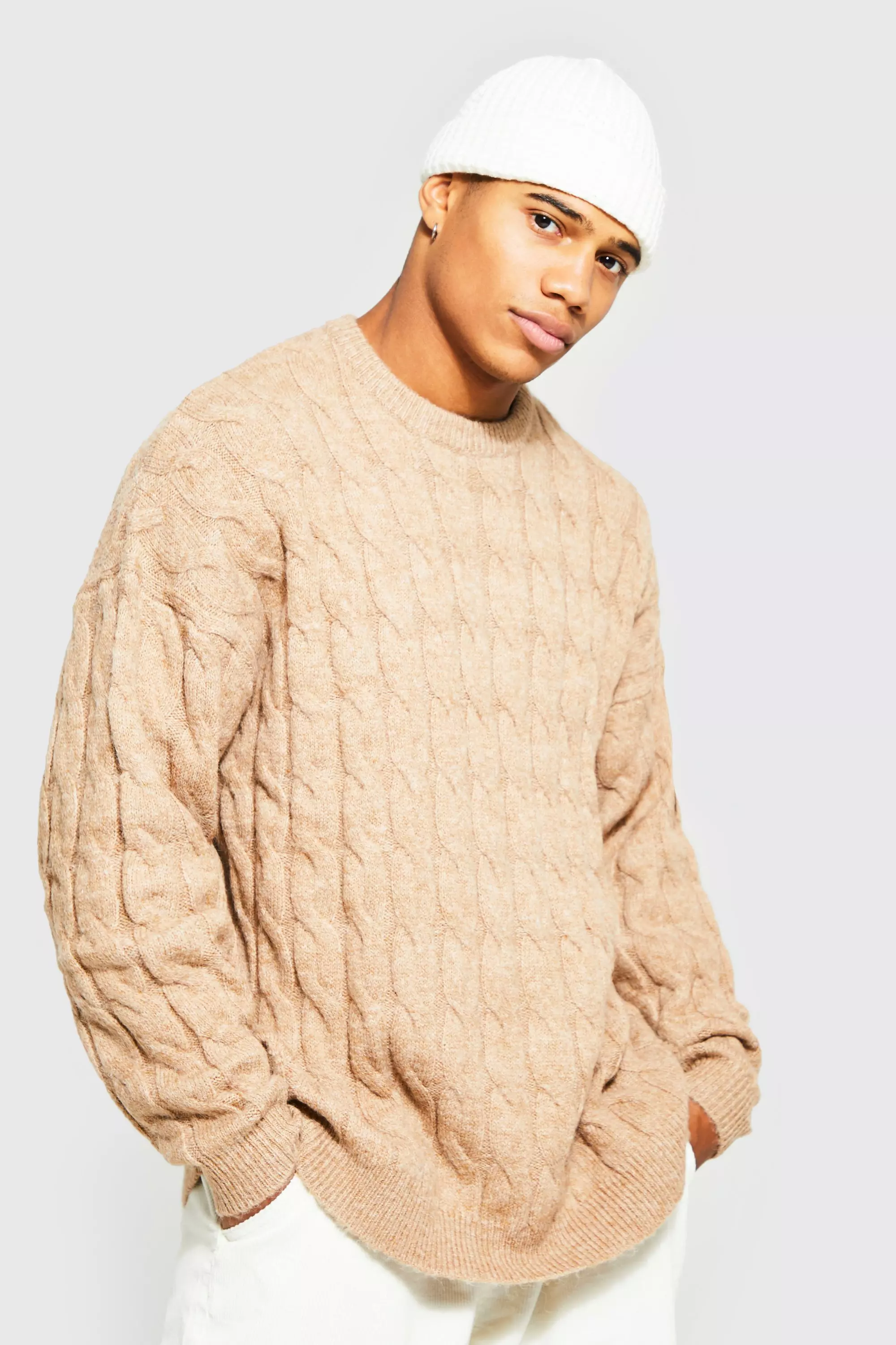 Oversized knitted jumper on sale mens