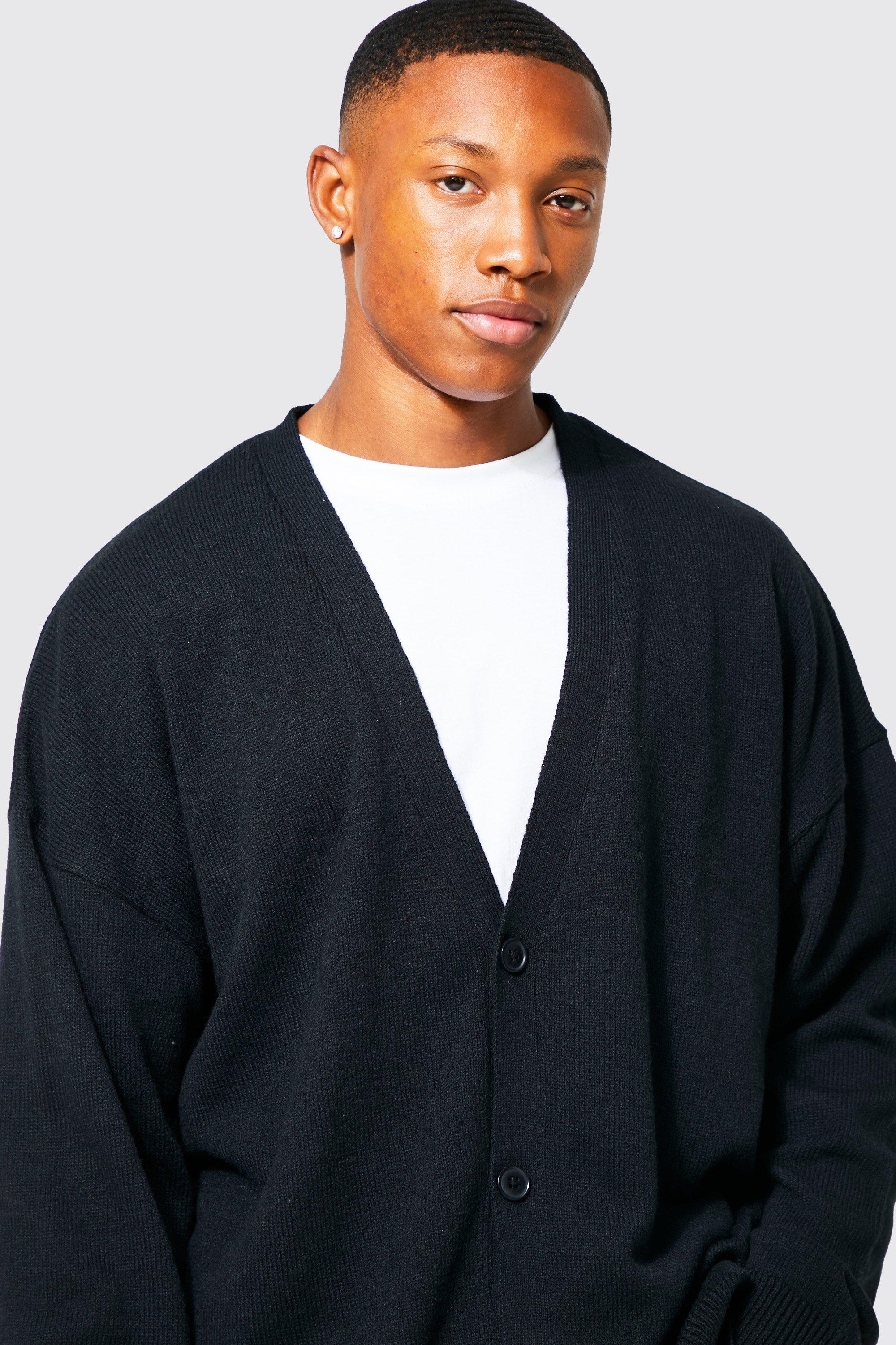 Black 2025 oversized cardigan