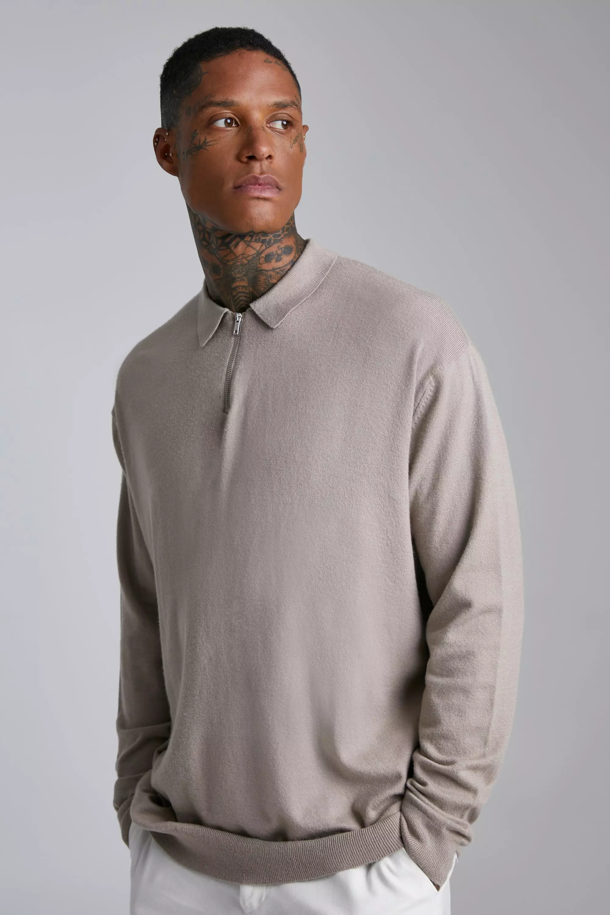 Oversized polo 2025 long sleeve