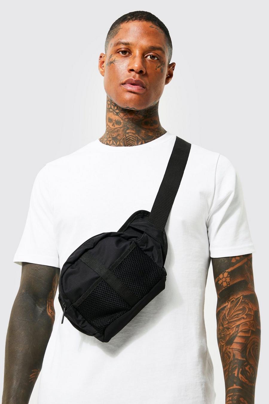 Black Mesh Pocket Bum Bag