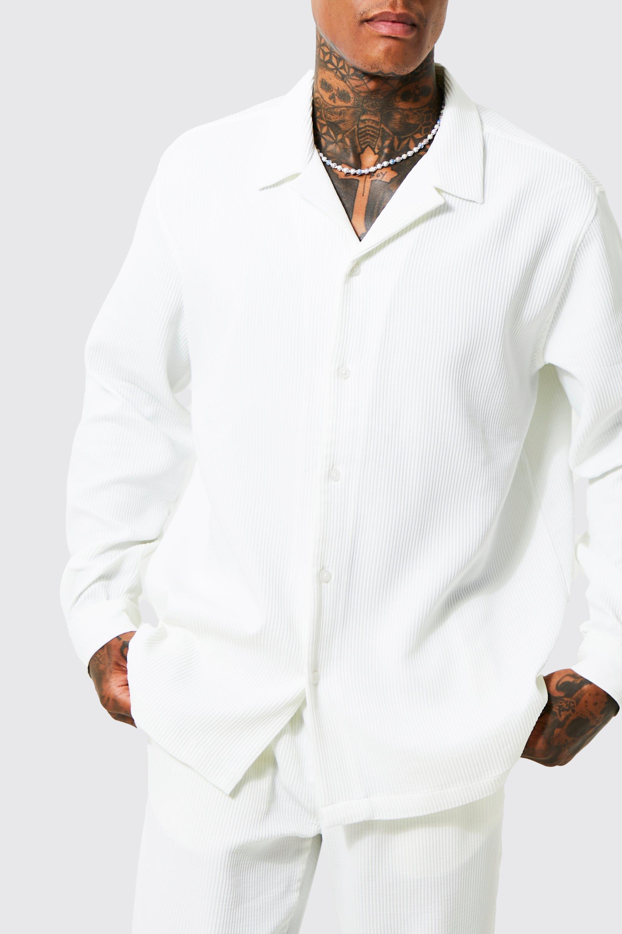 Chemise blanche 2025 oversize homme