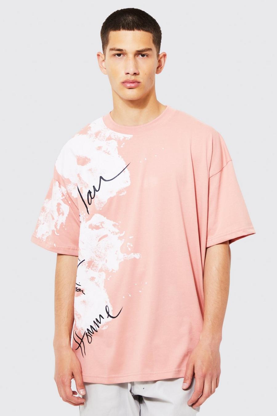 T-shirt oversize - MAN, Pink image number 1