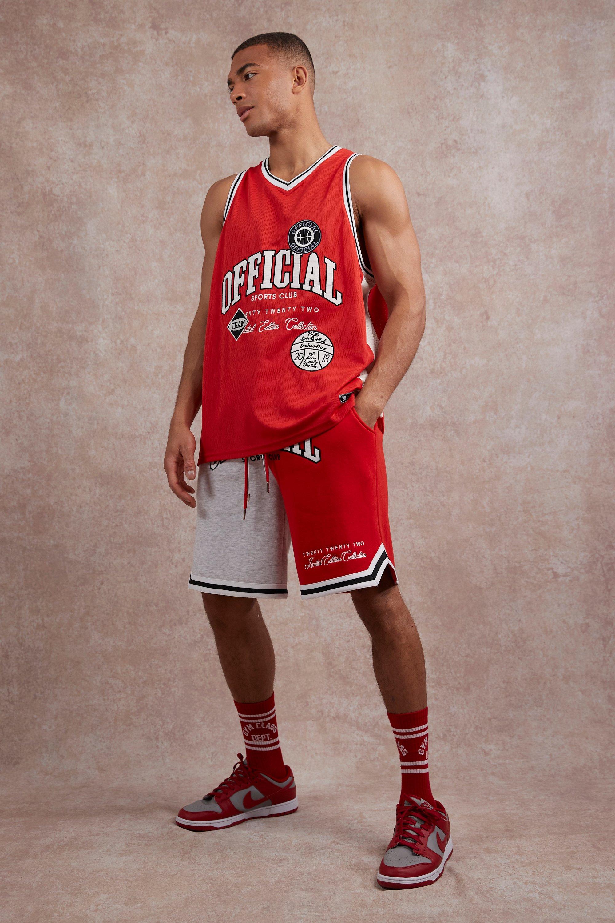 Basketball jersey with shorts on sale