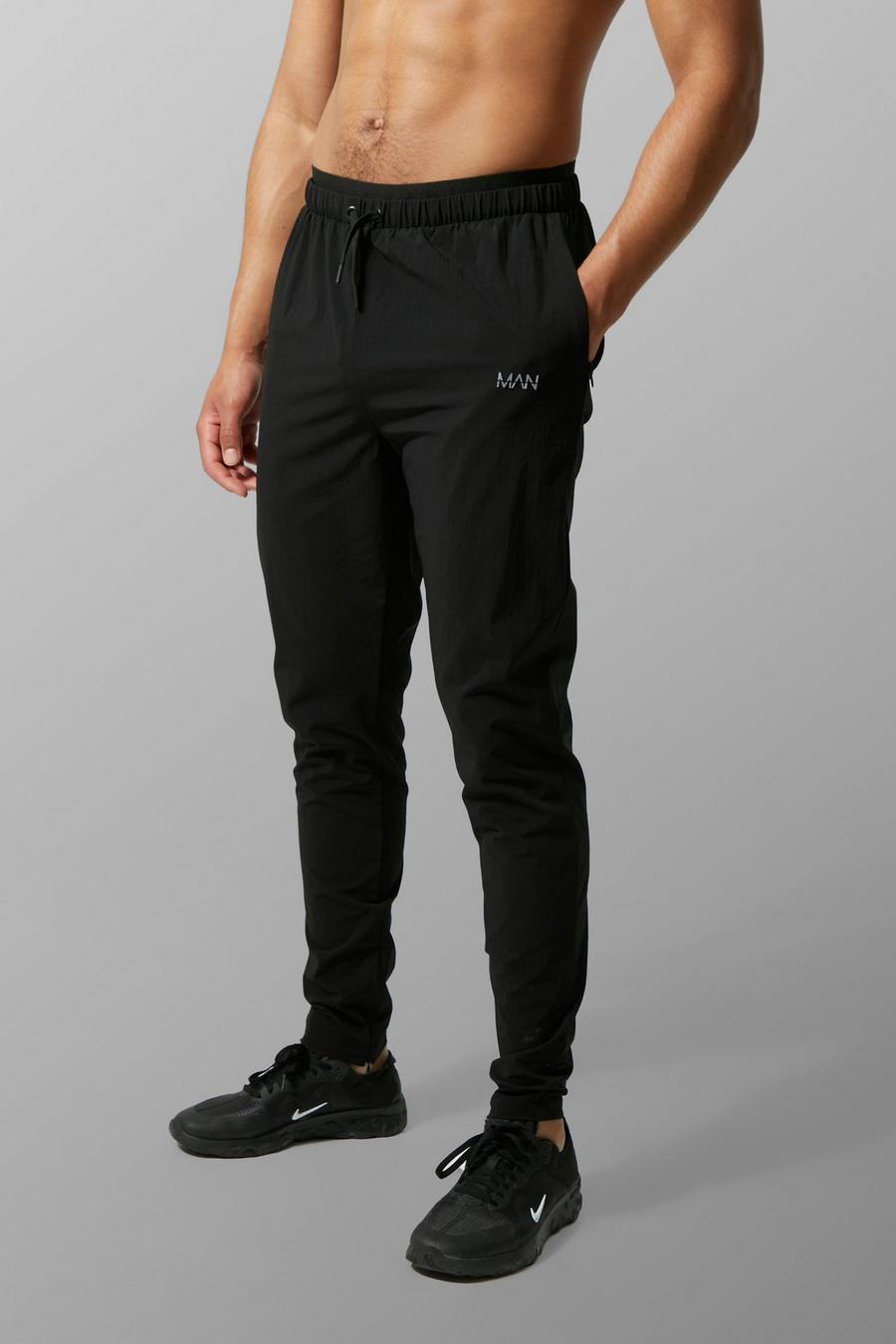 Black Tall Man Active Jogger With Waistband Detail image number 1