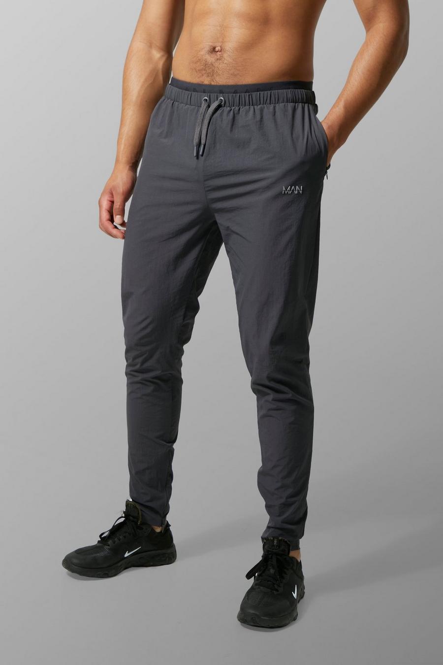 Pantaloni tuta Tall Man Active con fascia in vita, Charcoal grigio