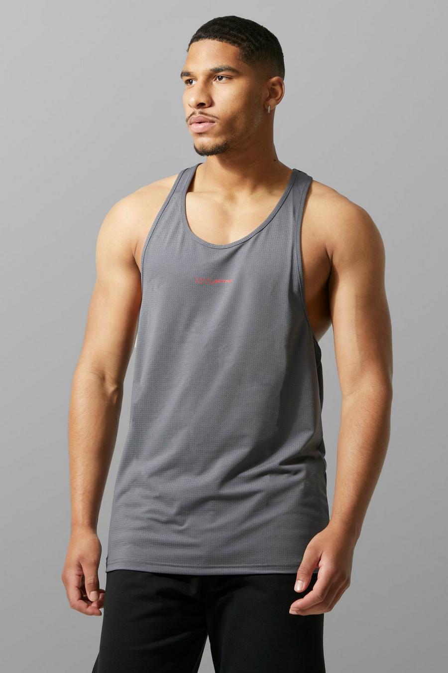 Charcoal grey Tall Man Active Performance Vest