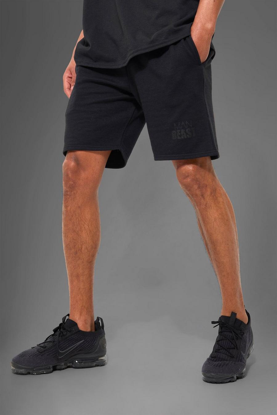 Black Man Active X Beast Jersey Shorts