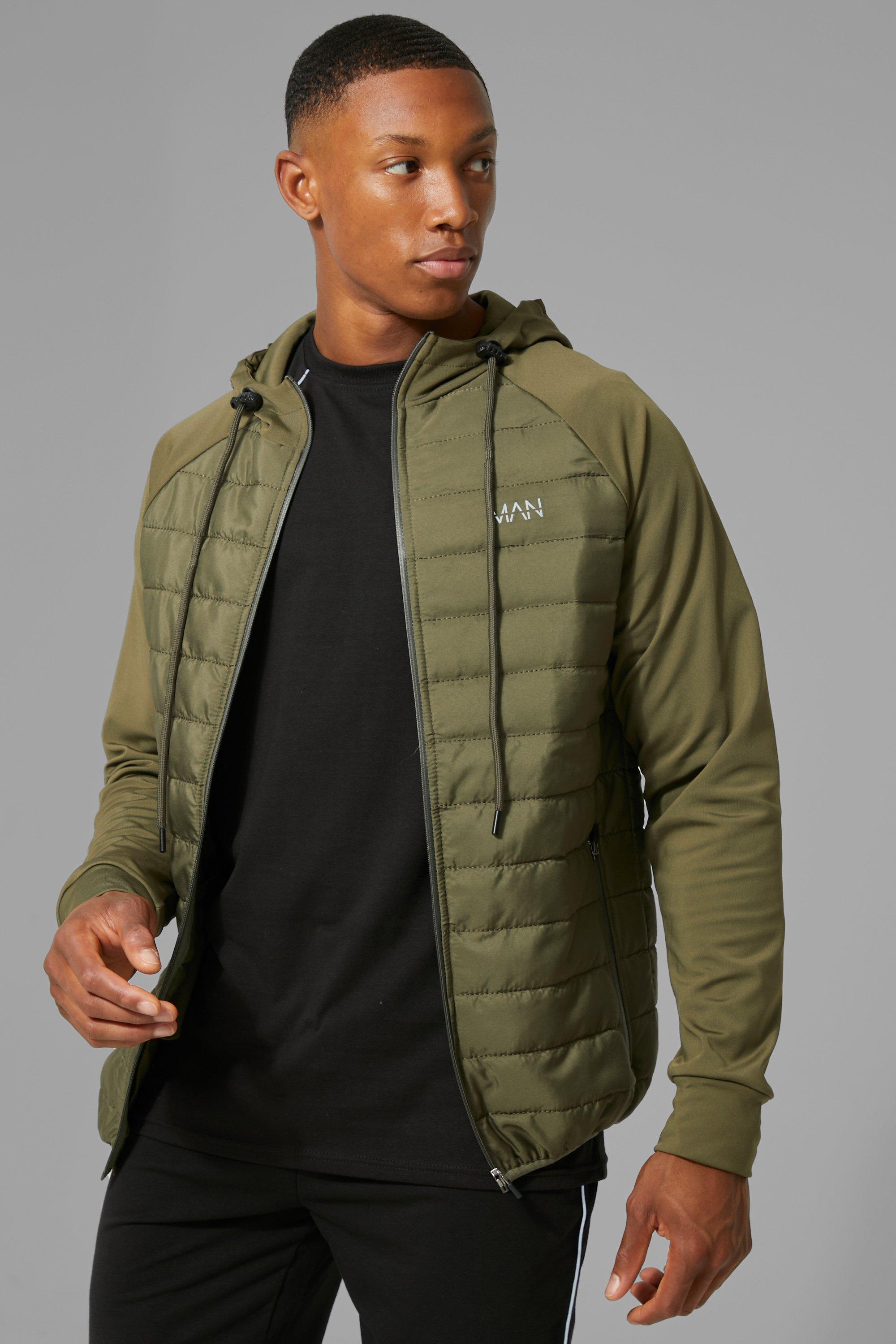 Quilted best sale zip hoodie