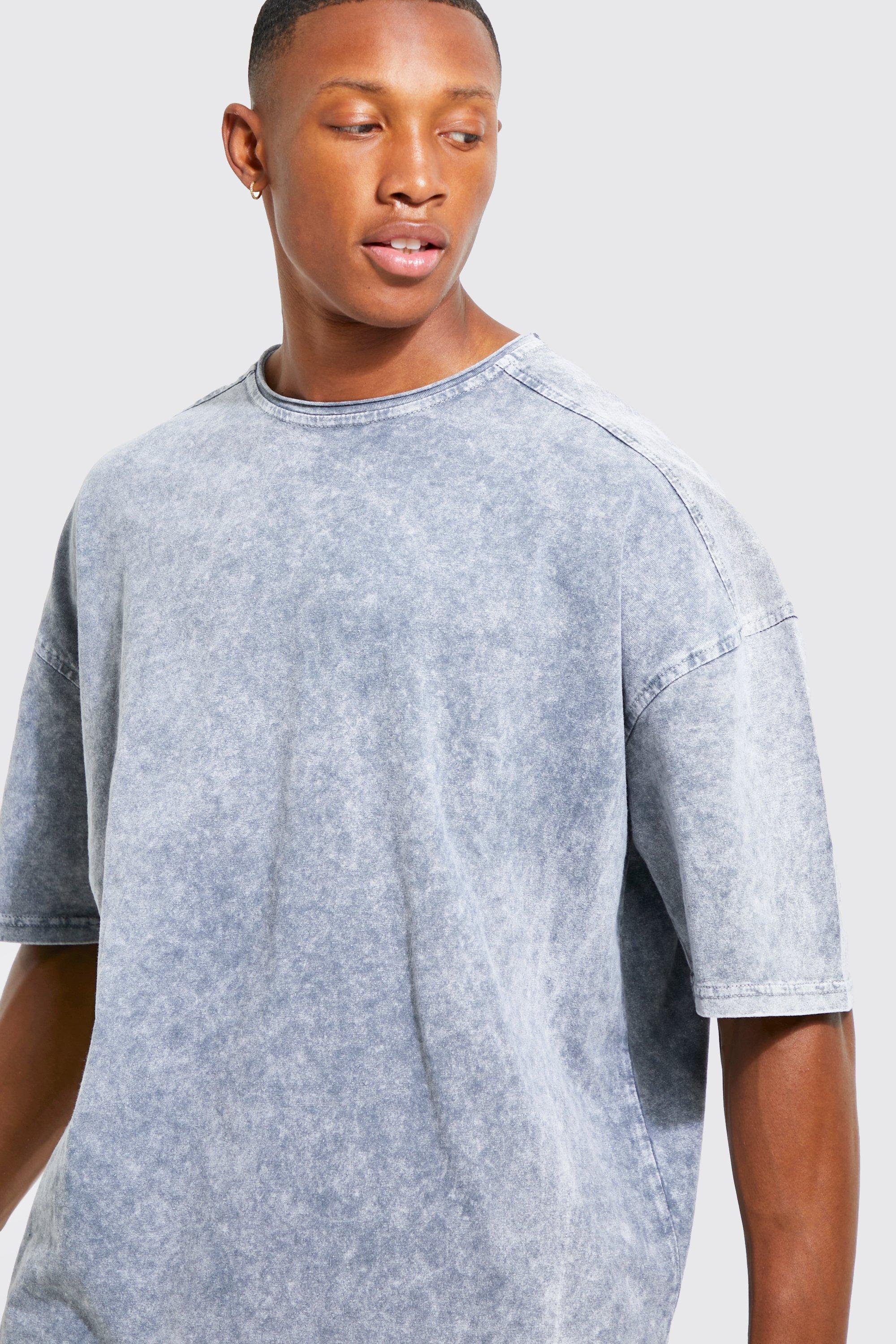 Men's Washed Drop Shoulder T-shirt & Jogger Set