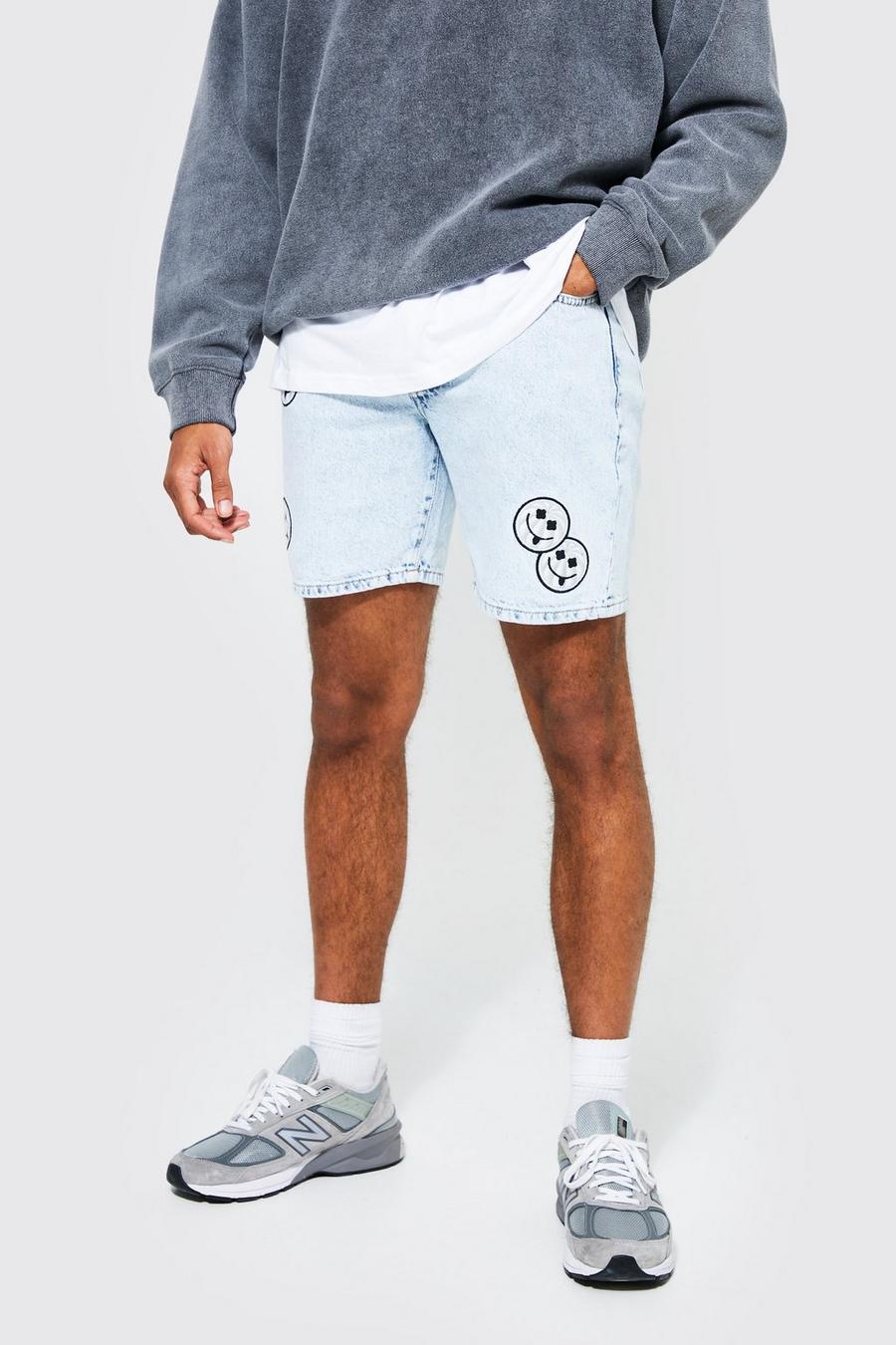Slim-Fit Jeansshorts, Ice blue image number 1
