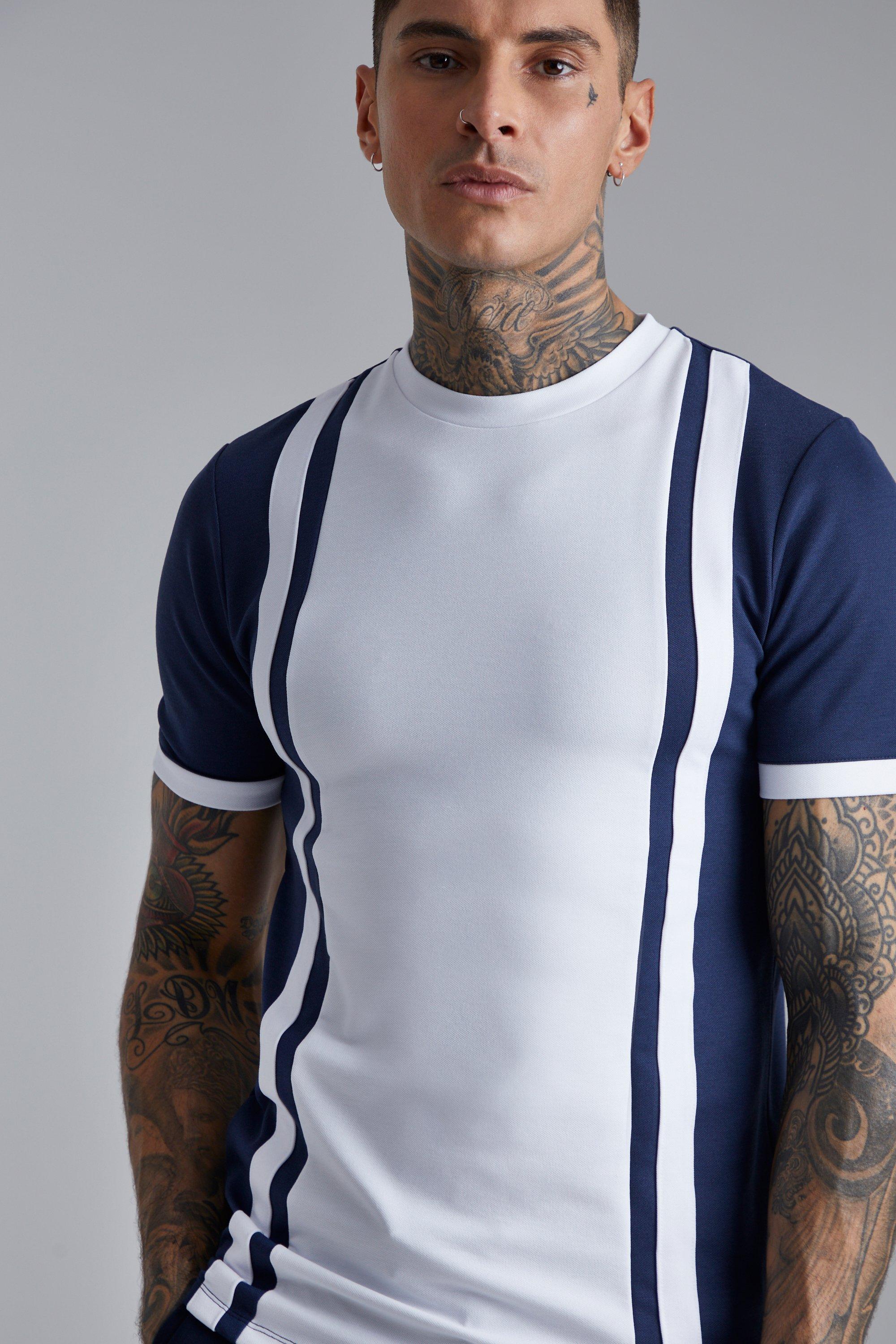 Men's Smart Fit Contrast Panel | Boohoo