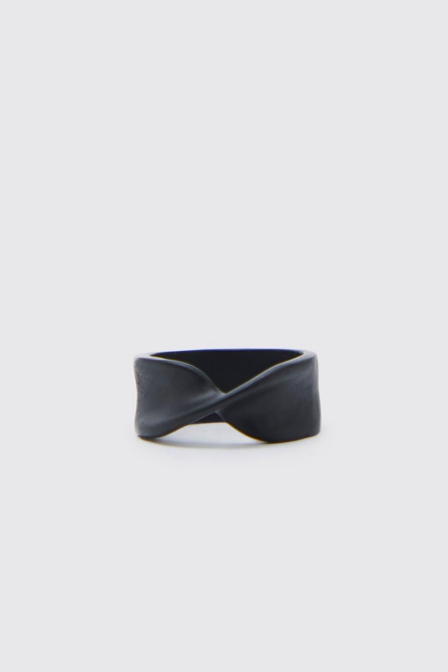 Black Twisted Ring image number 1