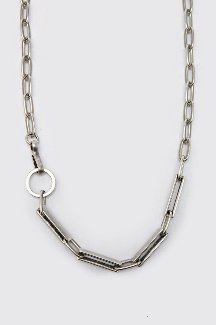 Collar con cadenas variadas, Silver image number 1