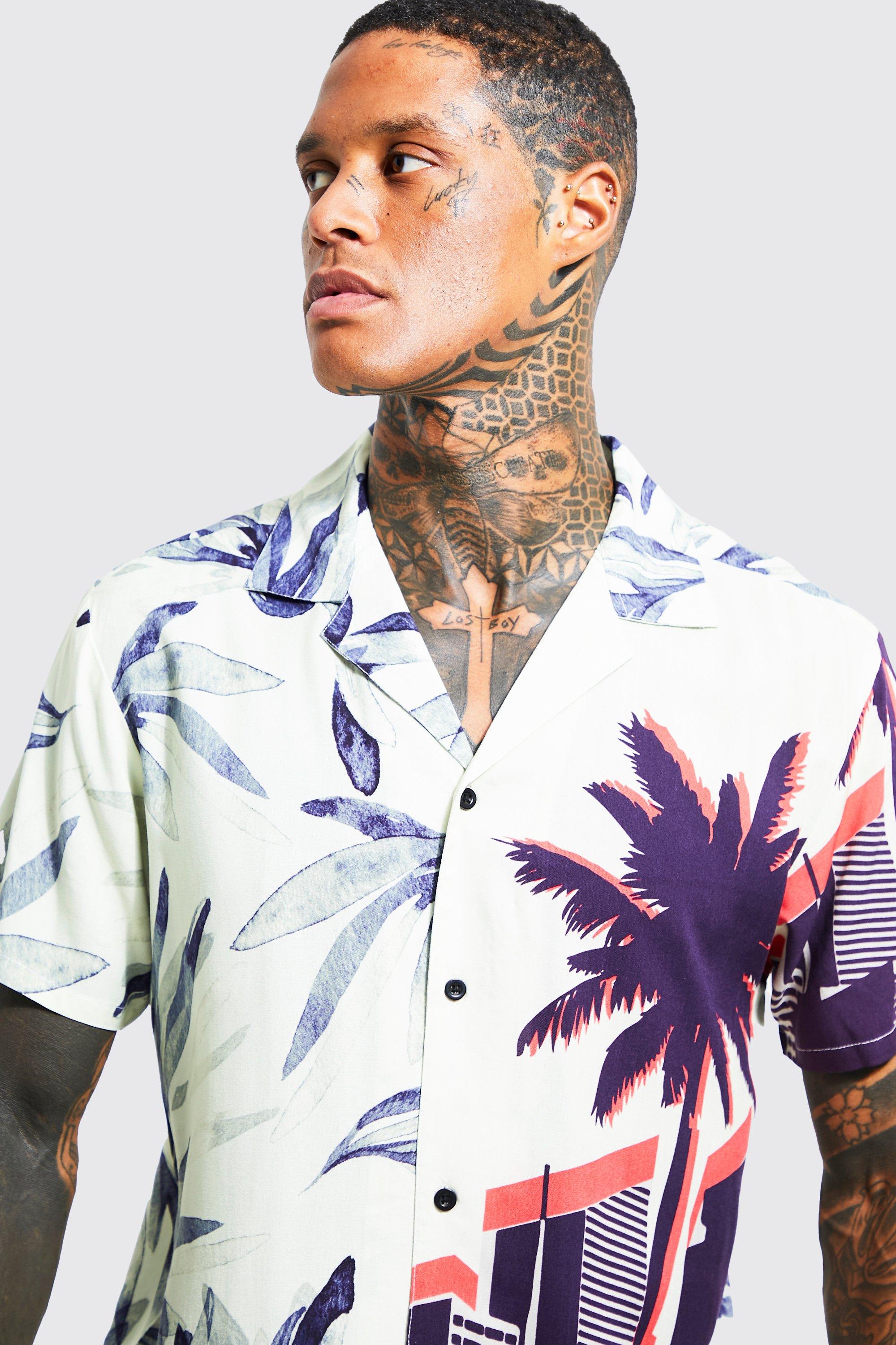 Camicia sale palme uomo