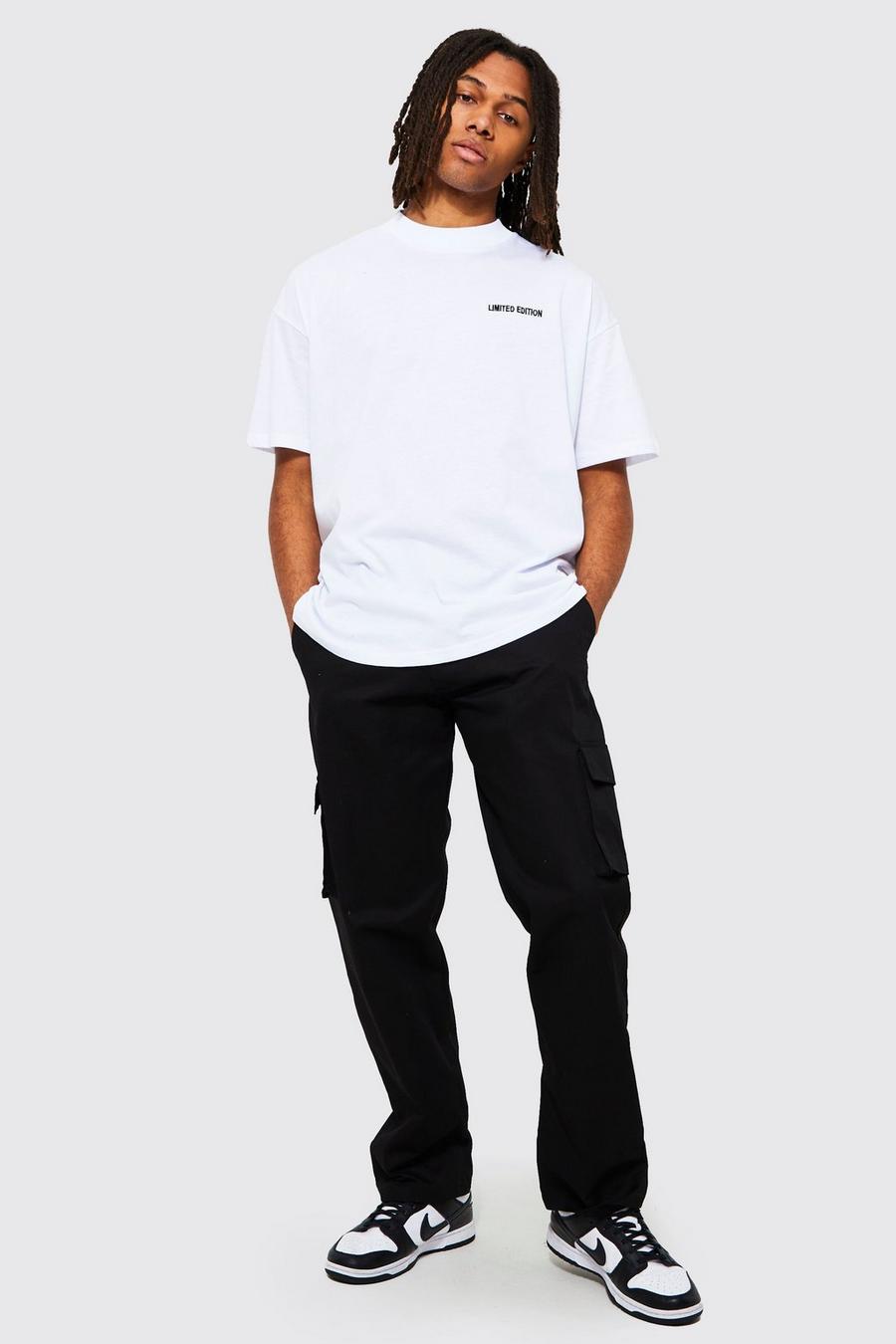 Oversized Limited T-shirt & Cargo Trouser Set | boohoo