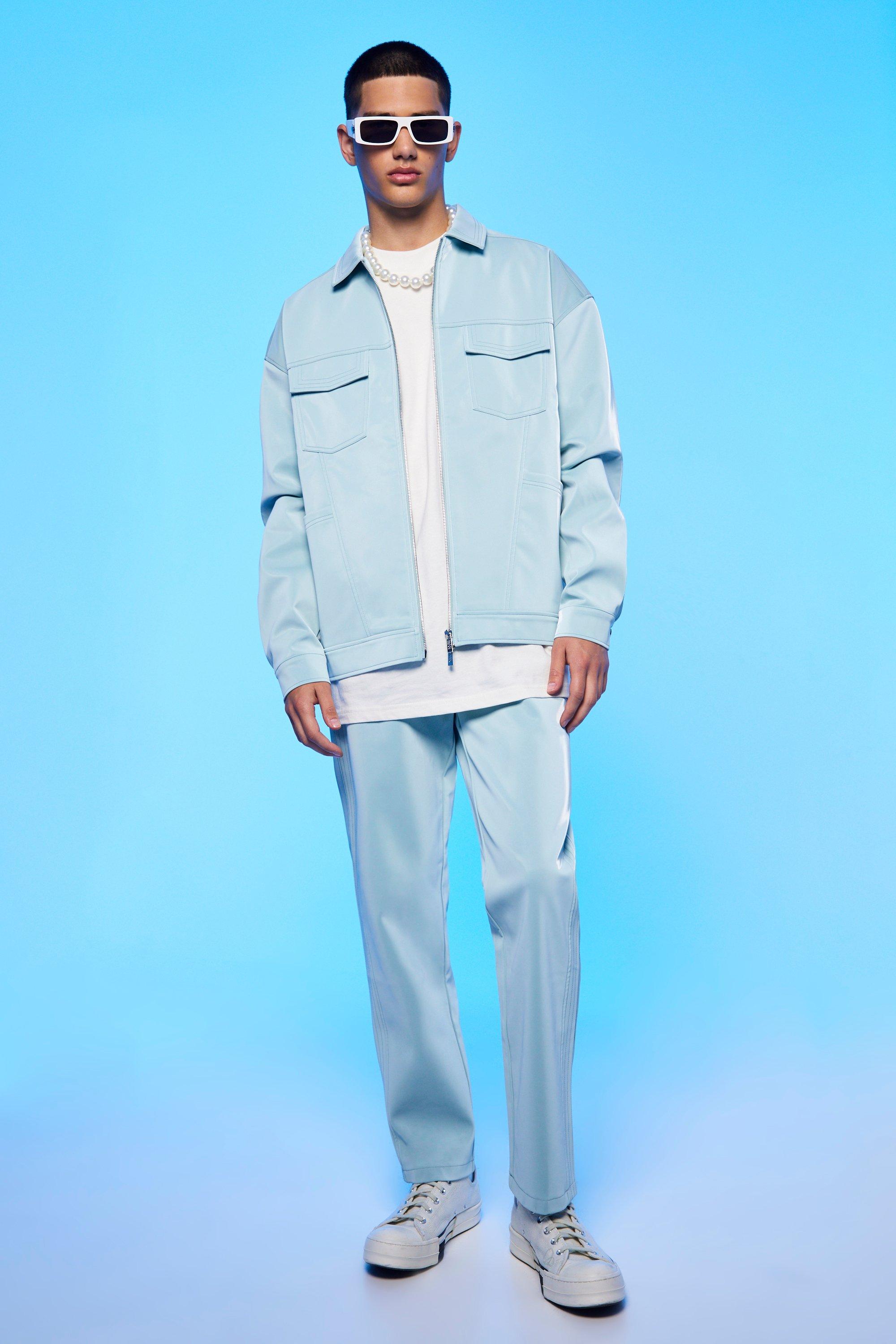 Pu Loose Fit Trucker Jacket boohoo DK