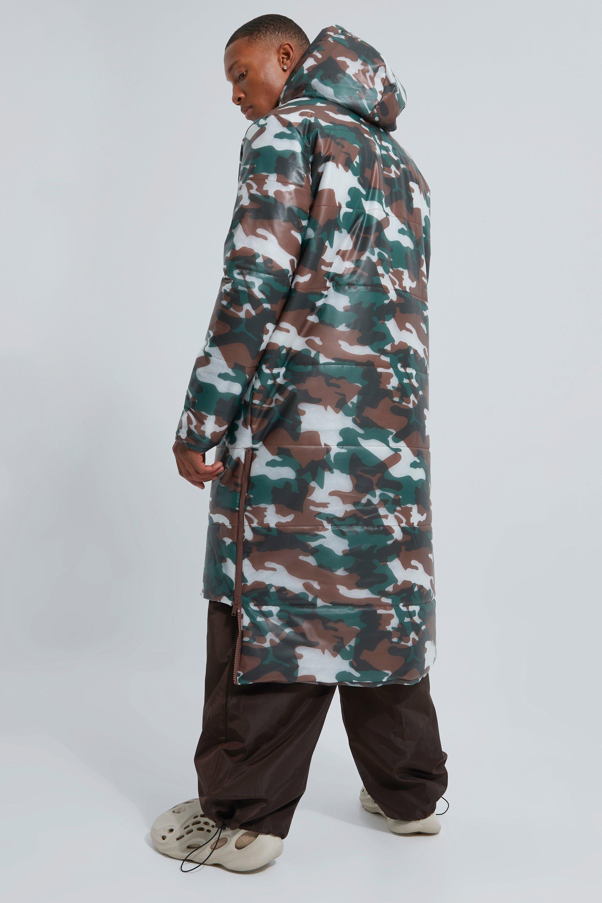 Long camo clearance jacket mens