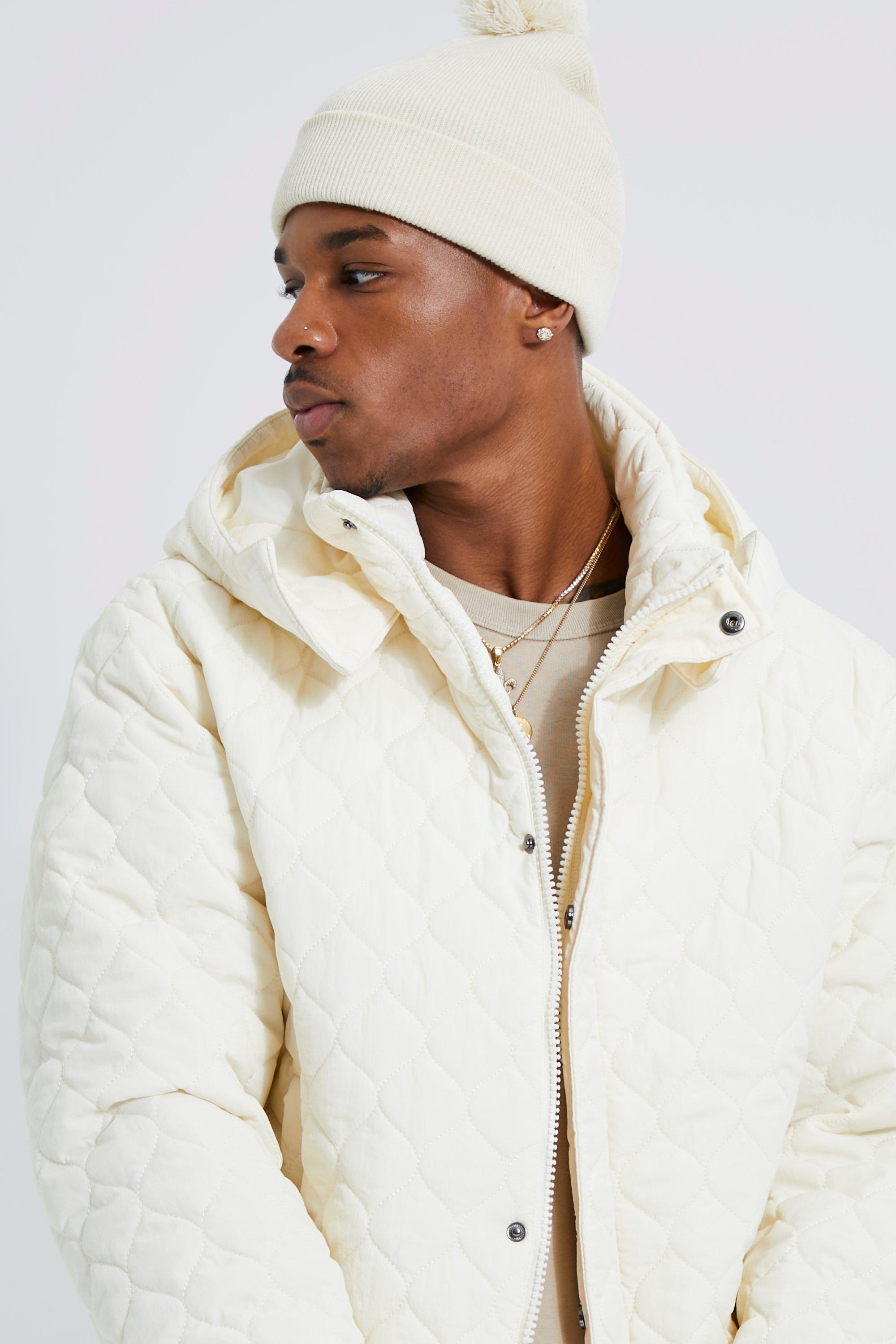 Diamond quilted puffer outlet jacket