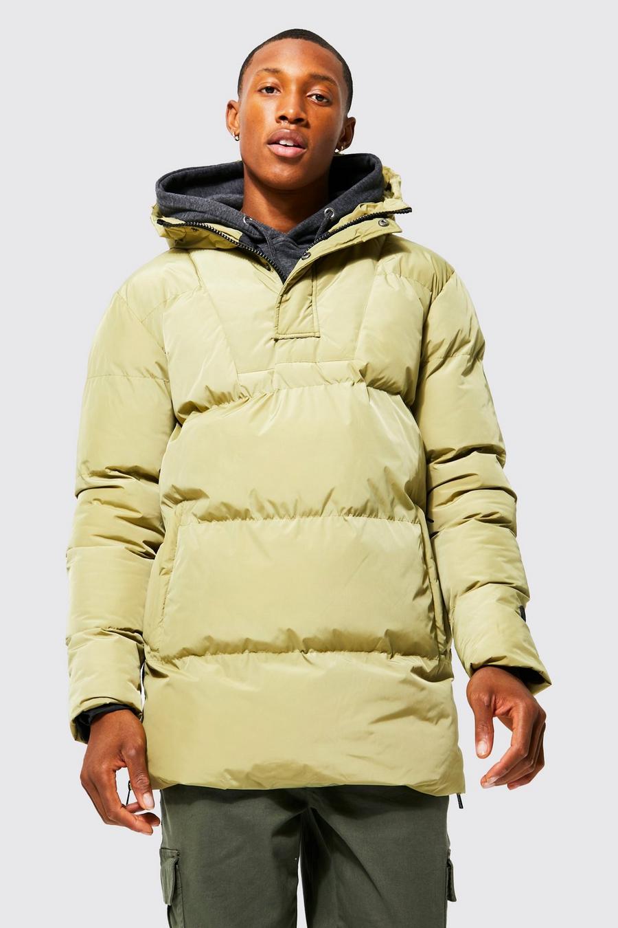 Lime green Overhead Mid Length Puffer image number 1