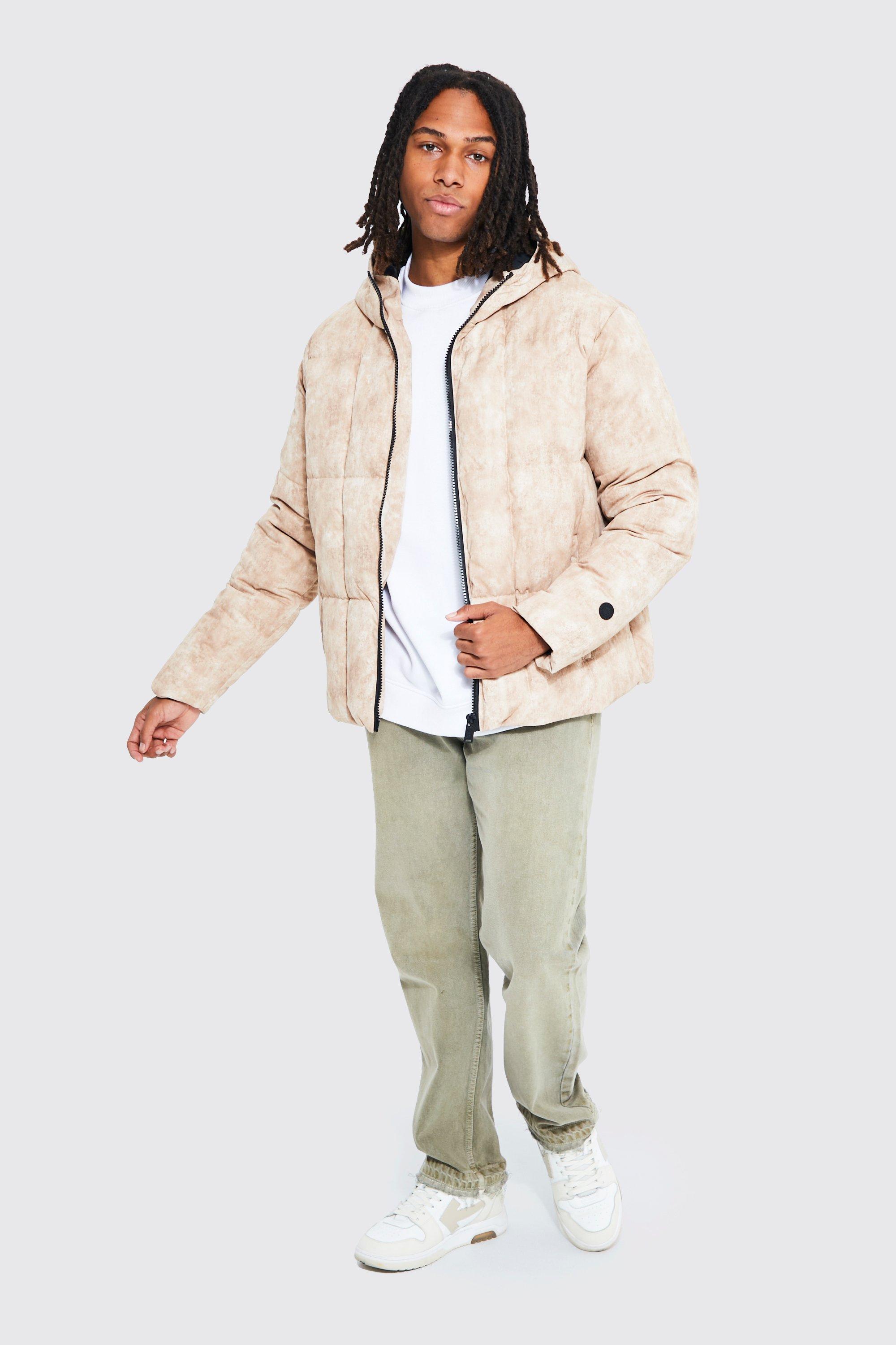 Boxy hooded puffer online jacket