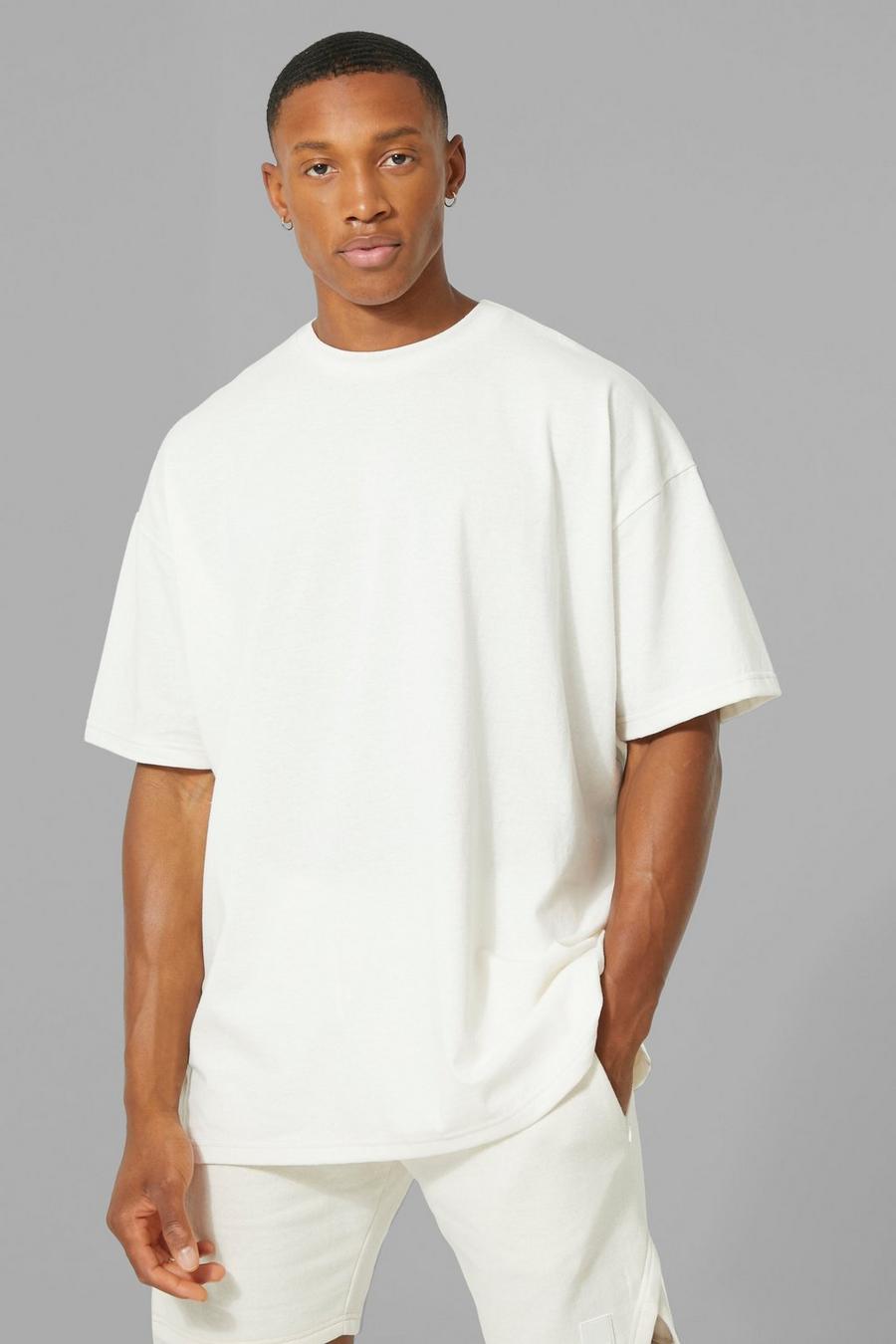 Camiseta MAN Active oversize , Ecru image number 1
