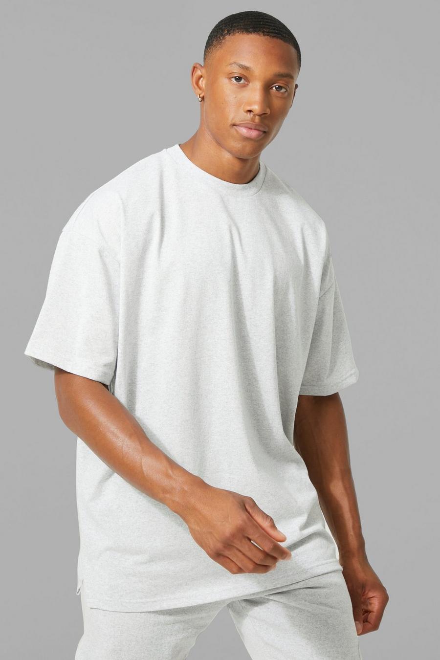 T-shirt de sport oversize en tissu recyclé - MAN Active, Ash grey image number 1