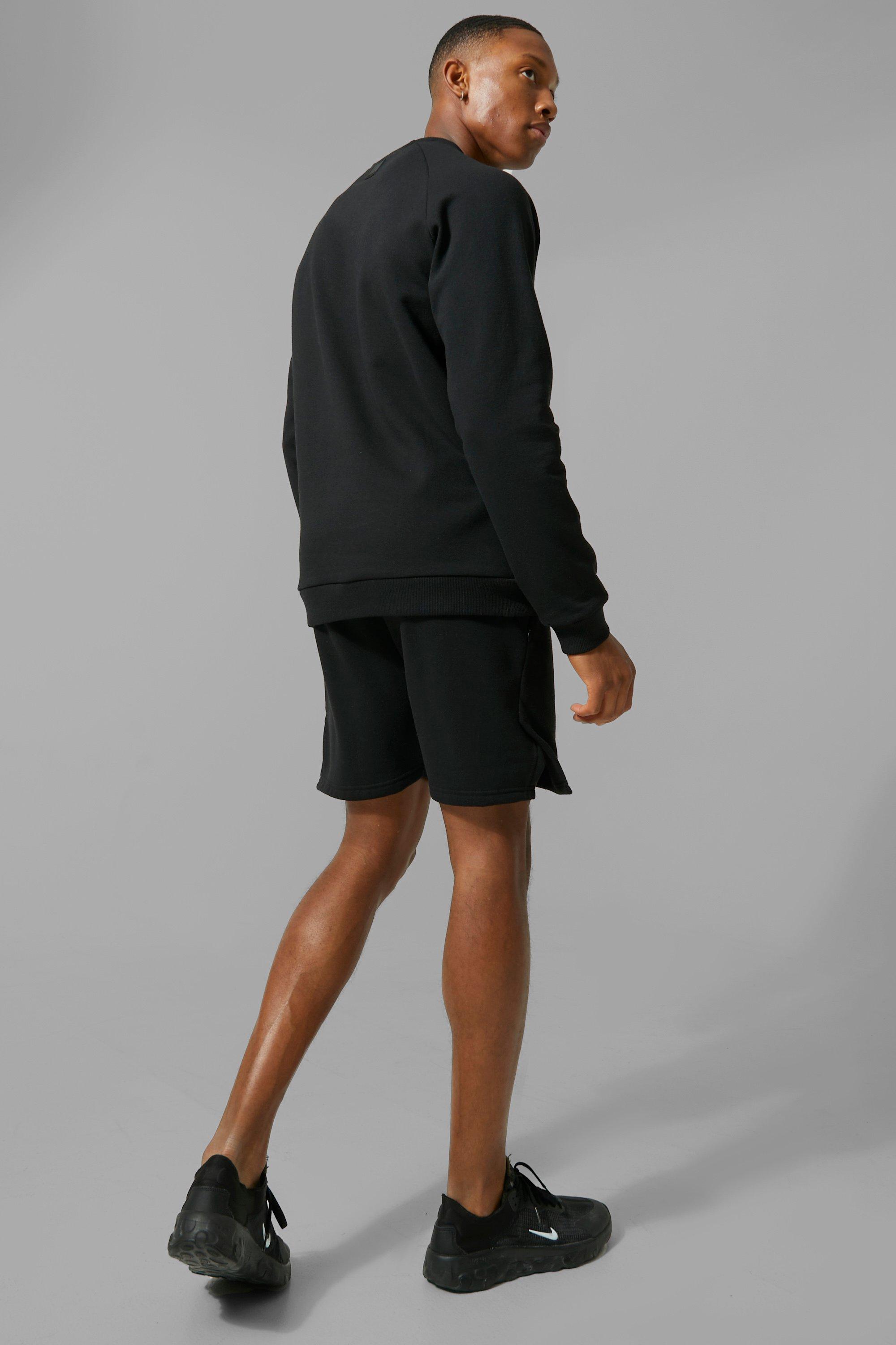 Black store sweatshirt shorts