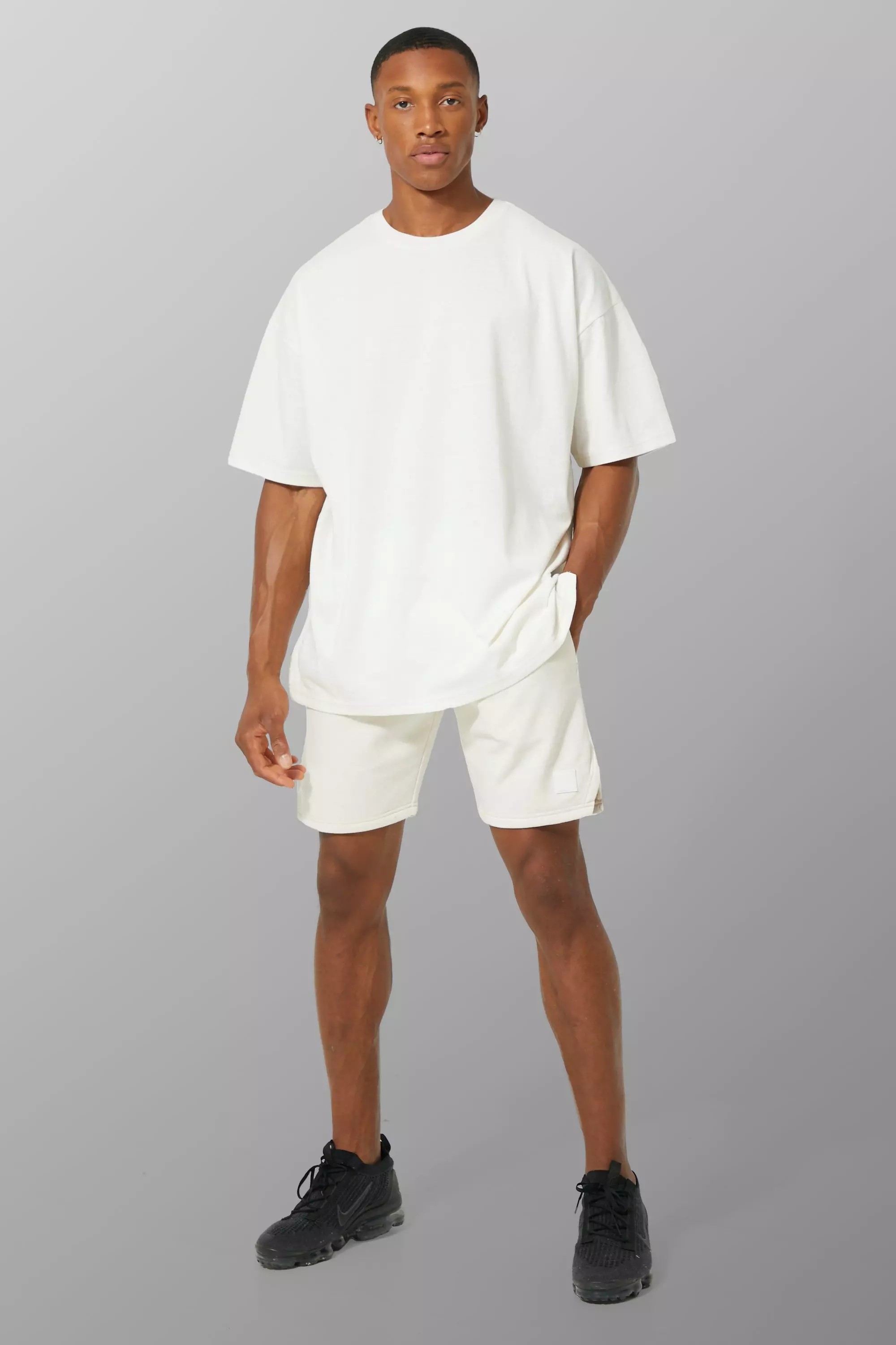 Oversized shirt 2025 with shorts