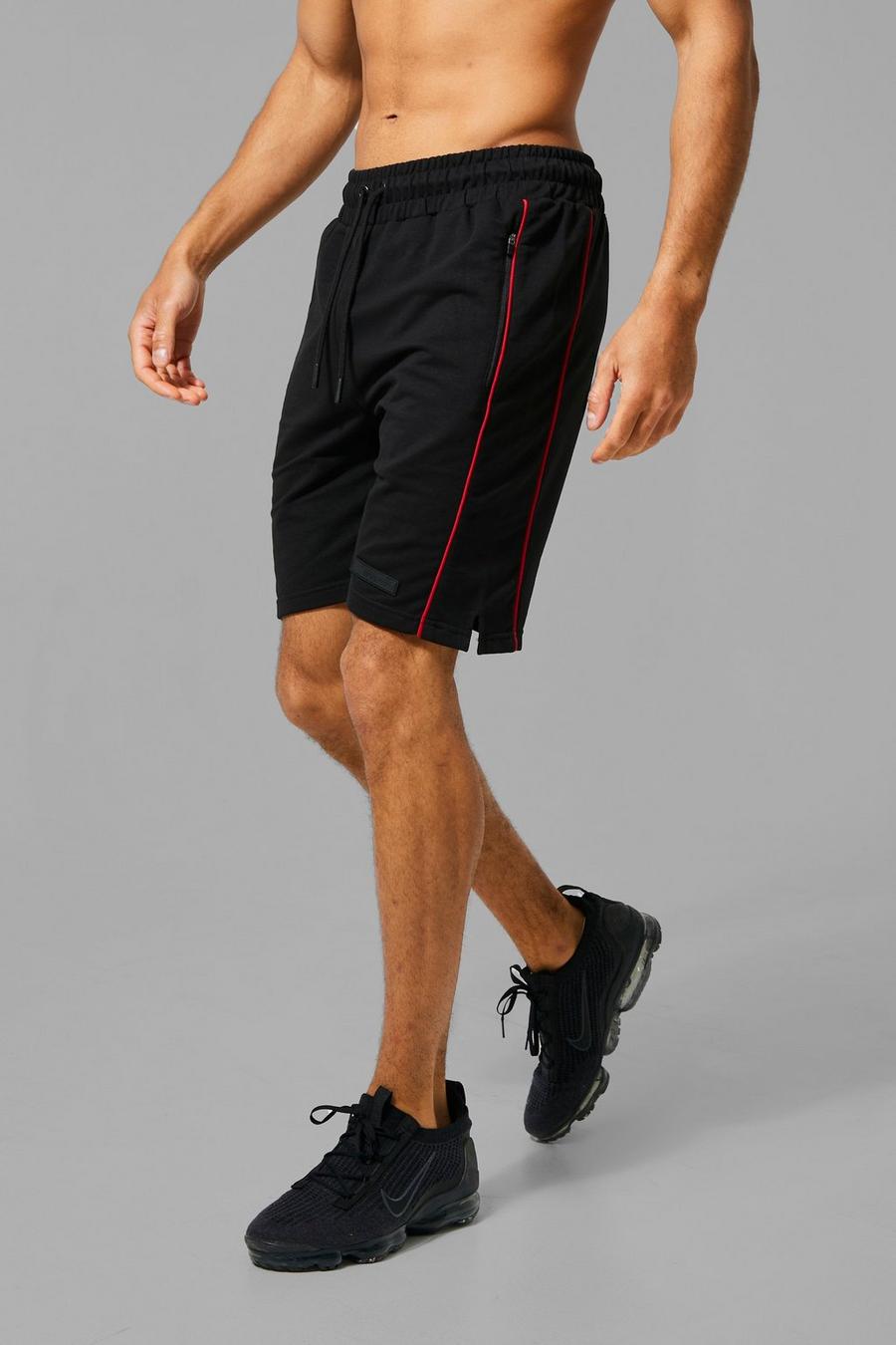Black Man Active Shorts Met Biezen image number 1