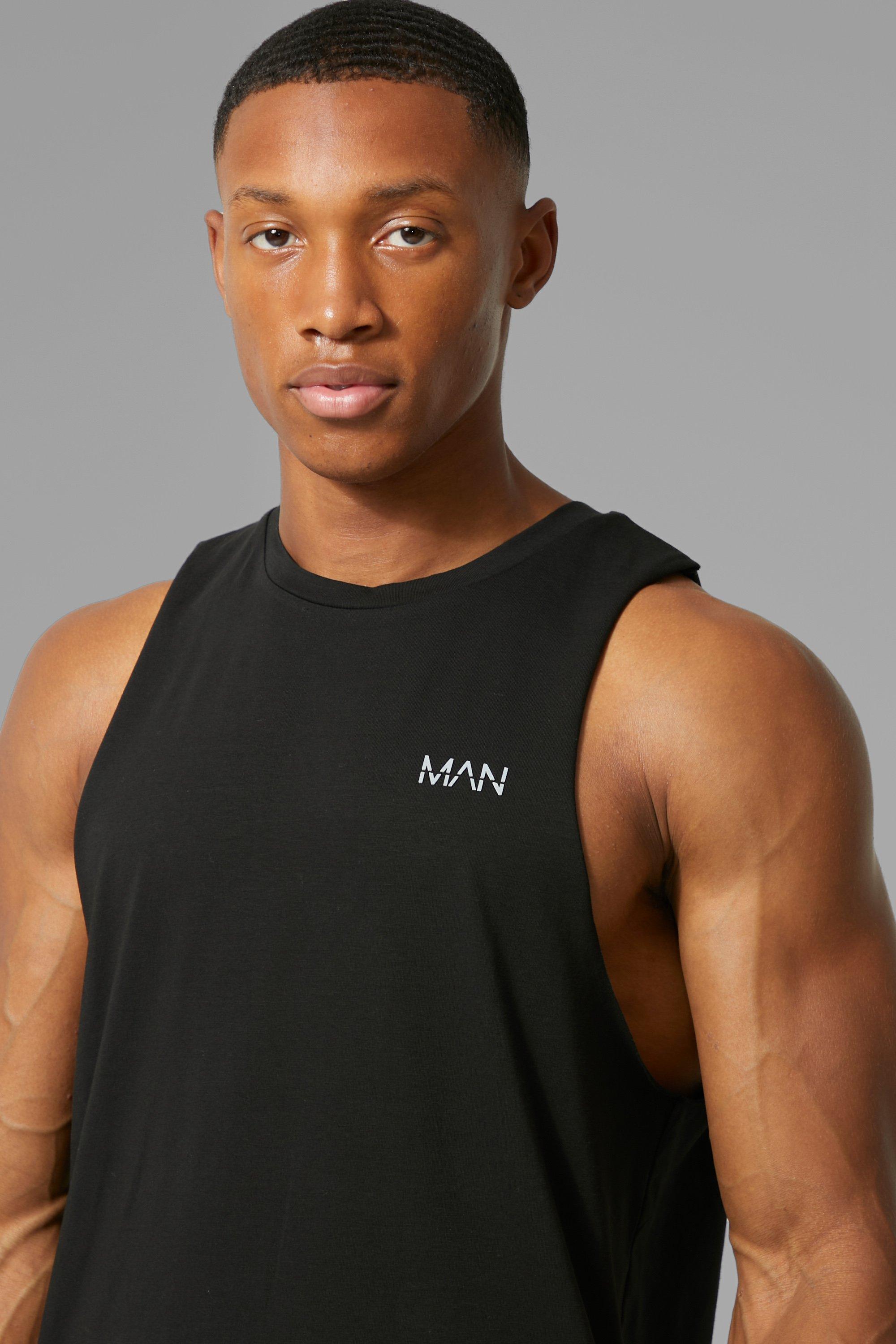 Men's Athletic Tank Top in Black