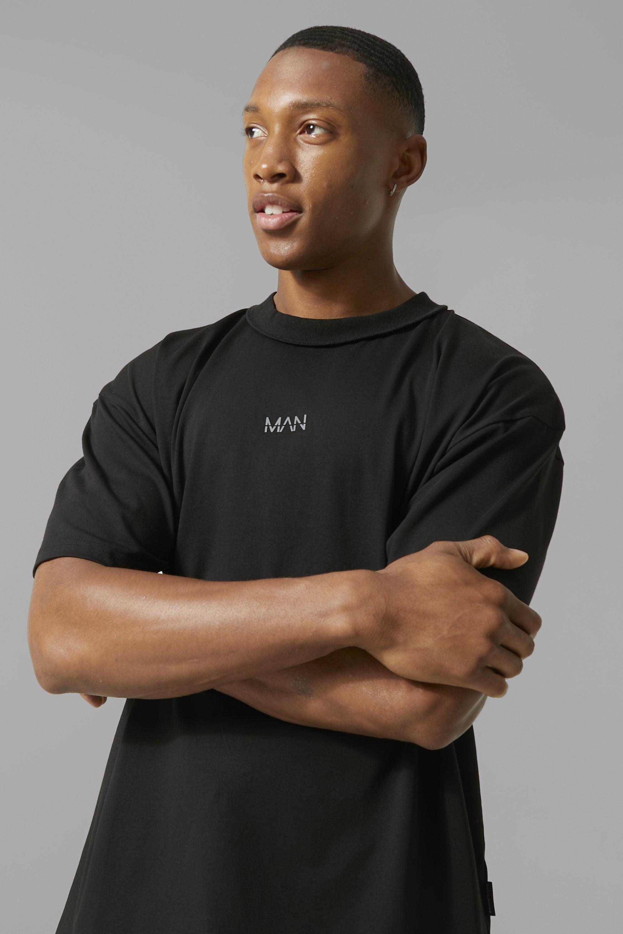 MAN Oversized T-Shirt Seam Detail | boohoo