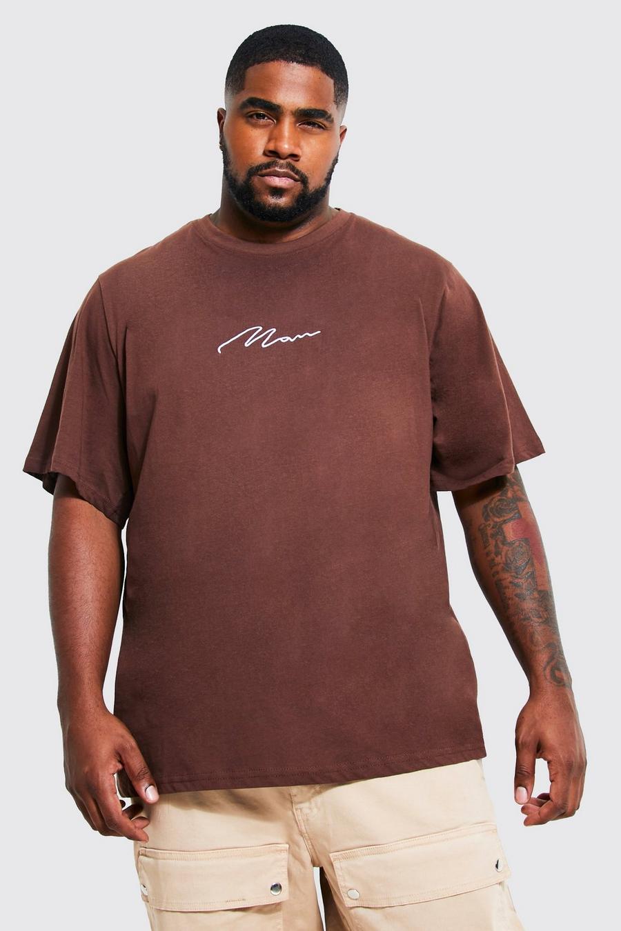 Chocolate Plus Man Script T-shirt image number 1