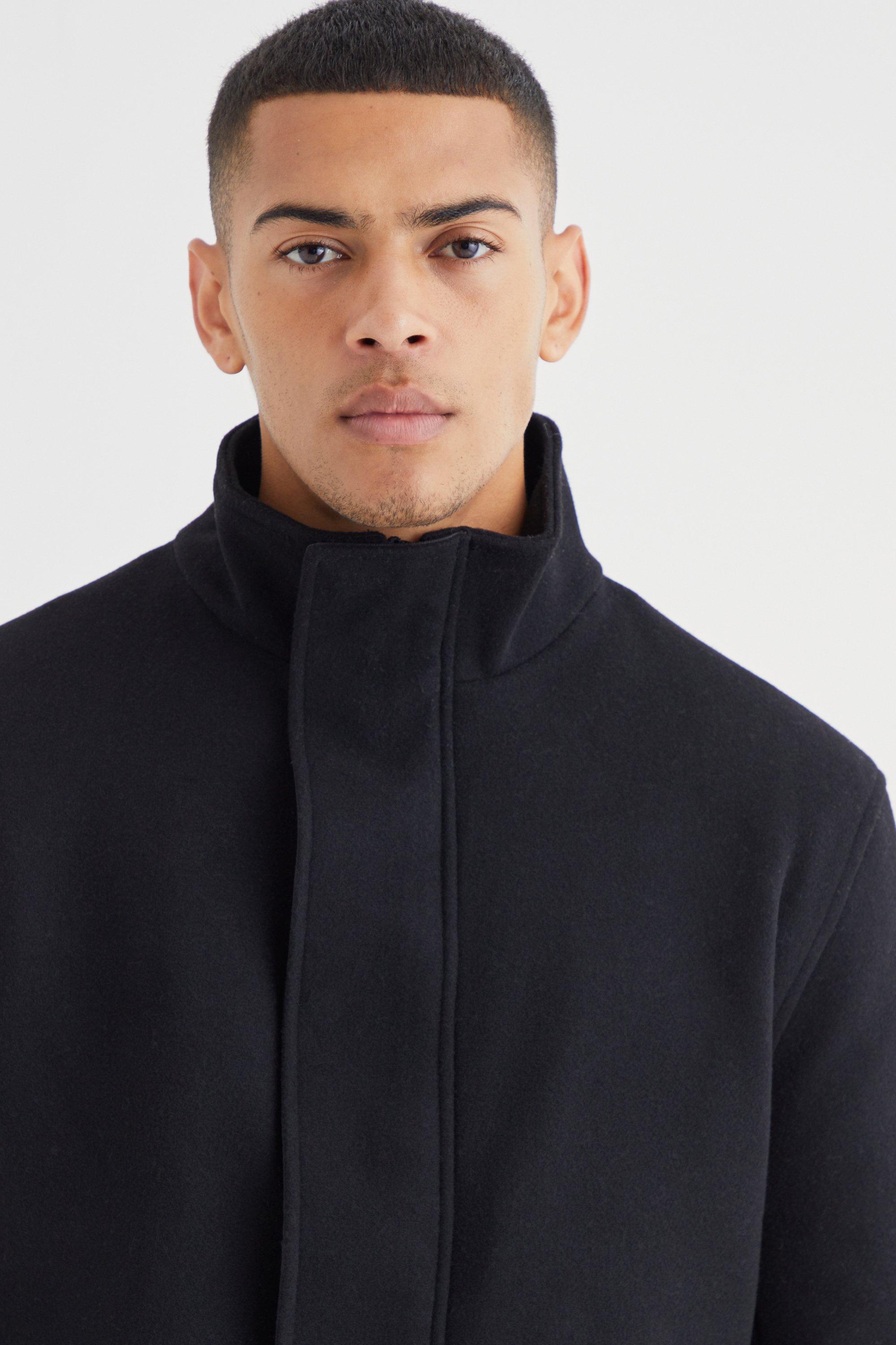 Funnel neck zip through on sale coat