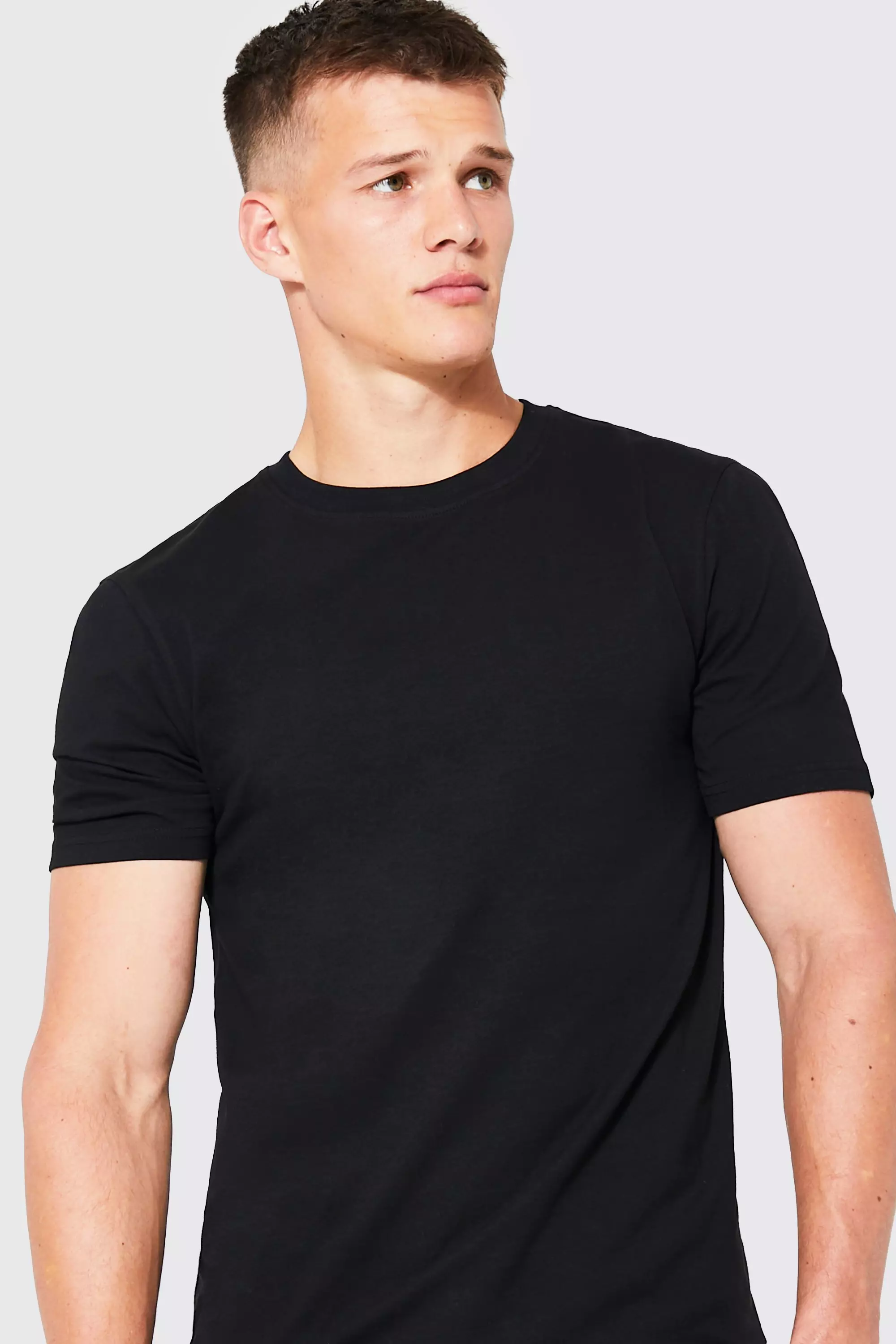 Plain muscle best sale fit t shirts