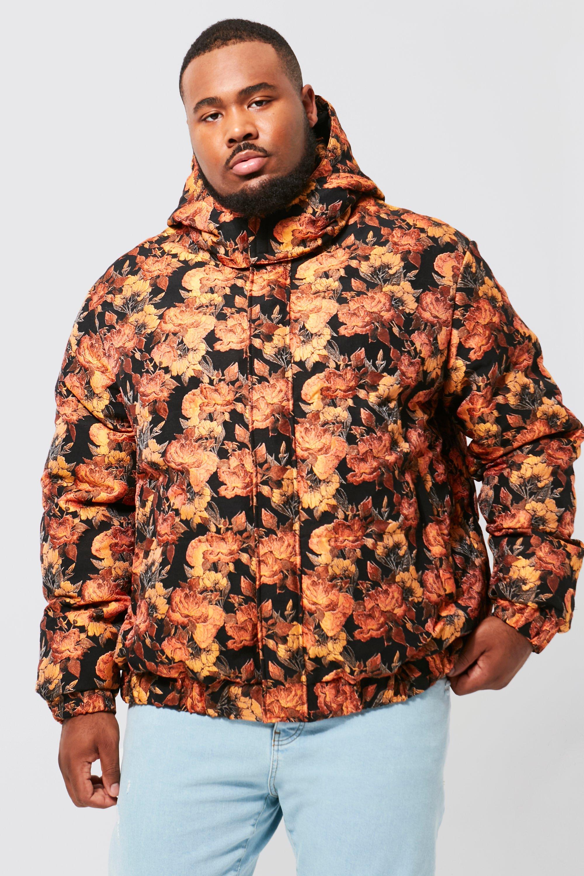 Rust coloured puffer outlet jacket