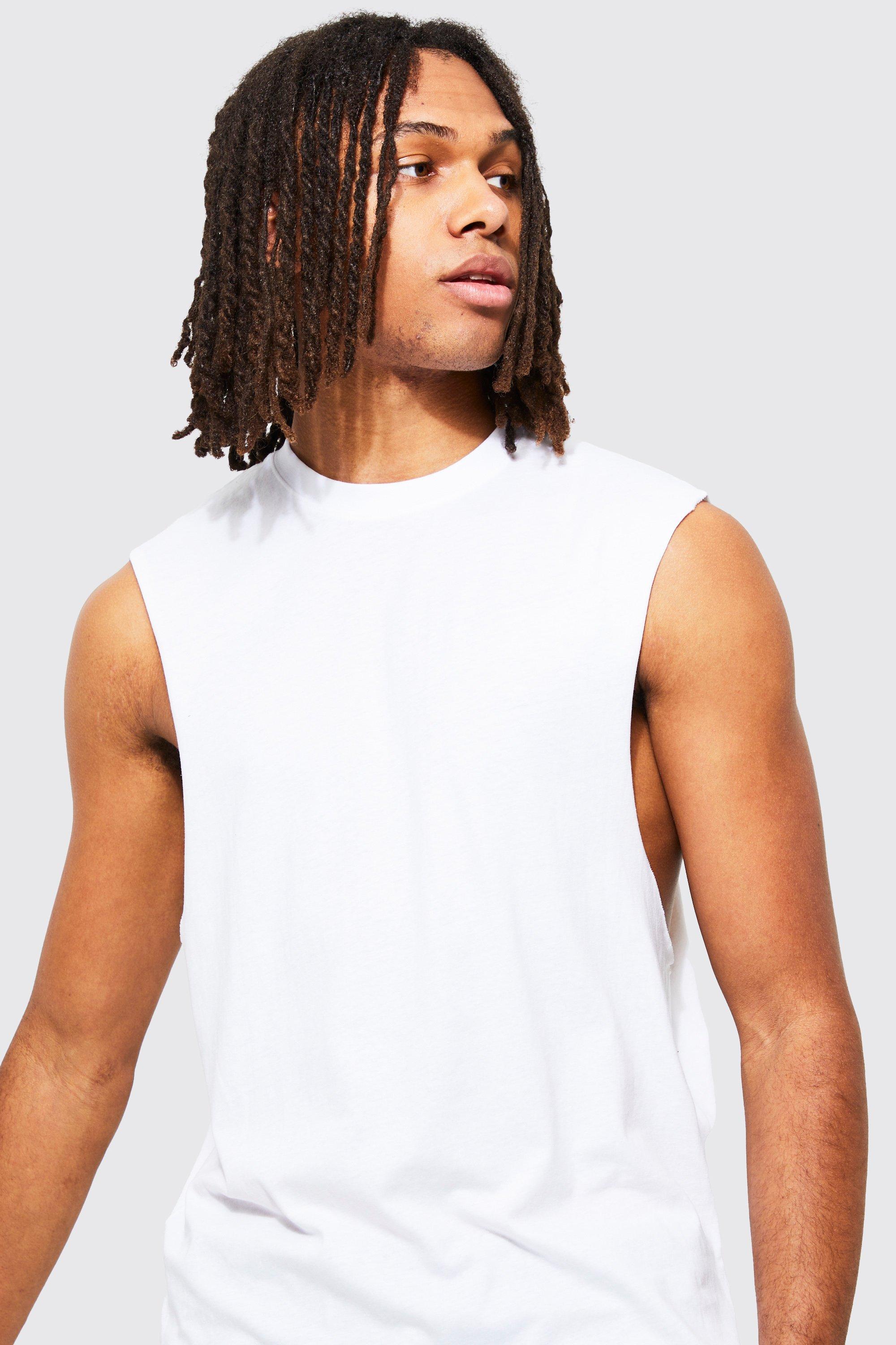 ASOS DESIGN NFL oversized sleeveless t-shirt with Raiders front print