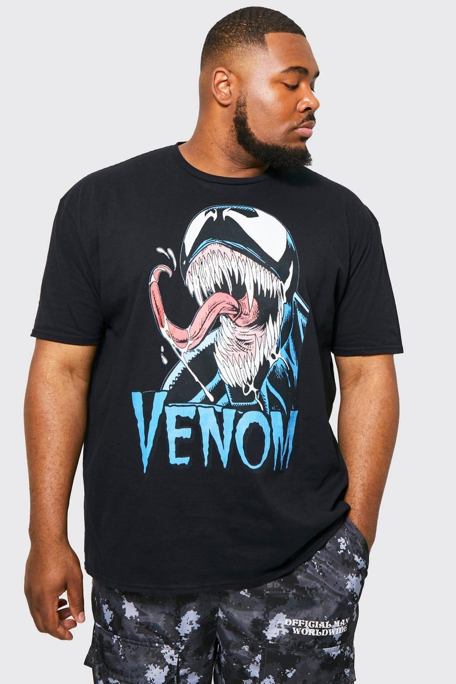 Grande taille - T-shirt à imprimé Venom, Black image number 1
