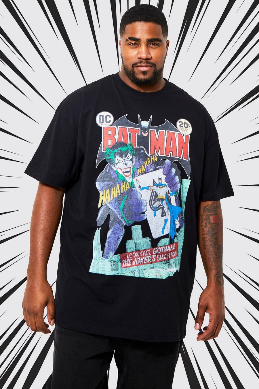 Grande taille - T-shirt à imprimé Batman, Black image number 1