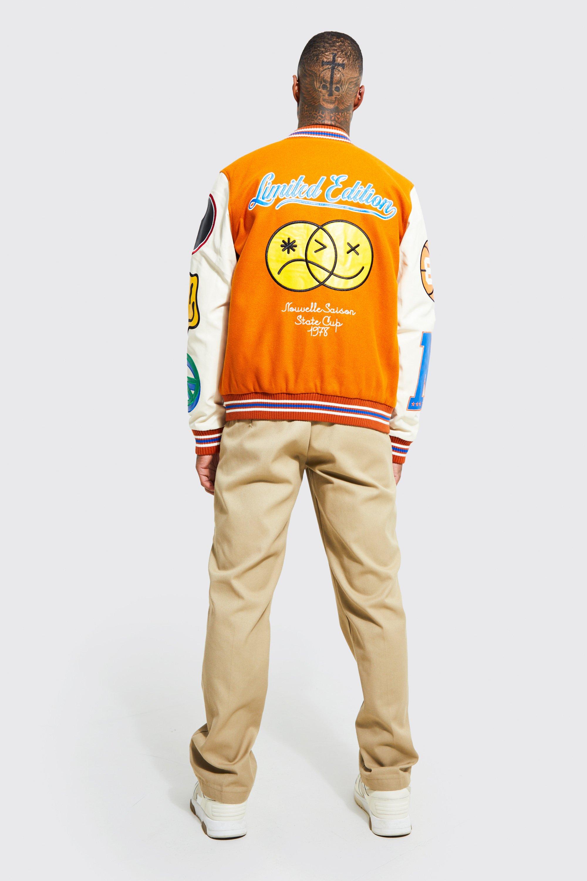 Orange Double Face Shirt Jacket - Men - OBSOLETES DO NOT TOUCH